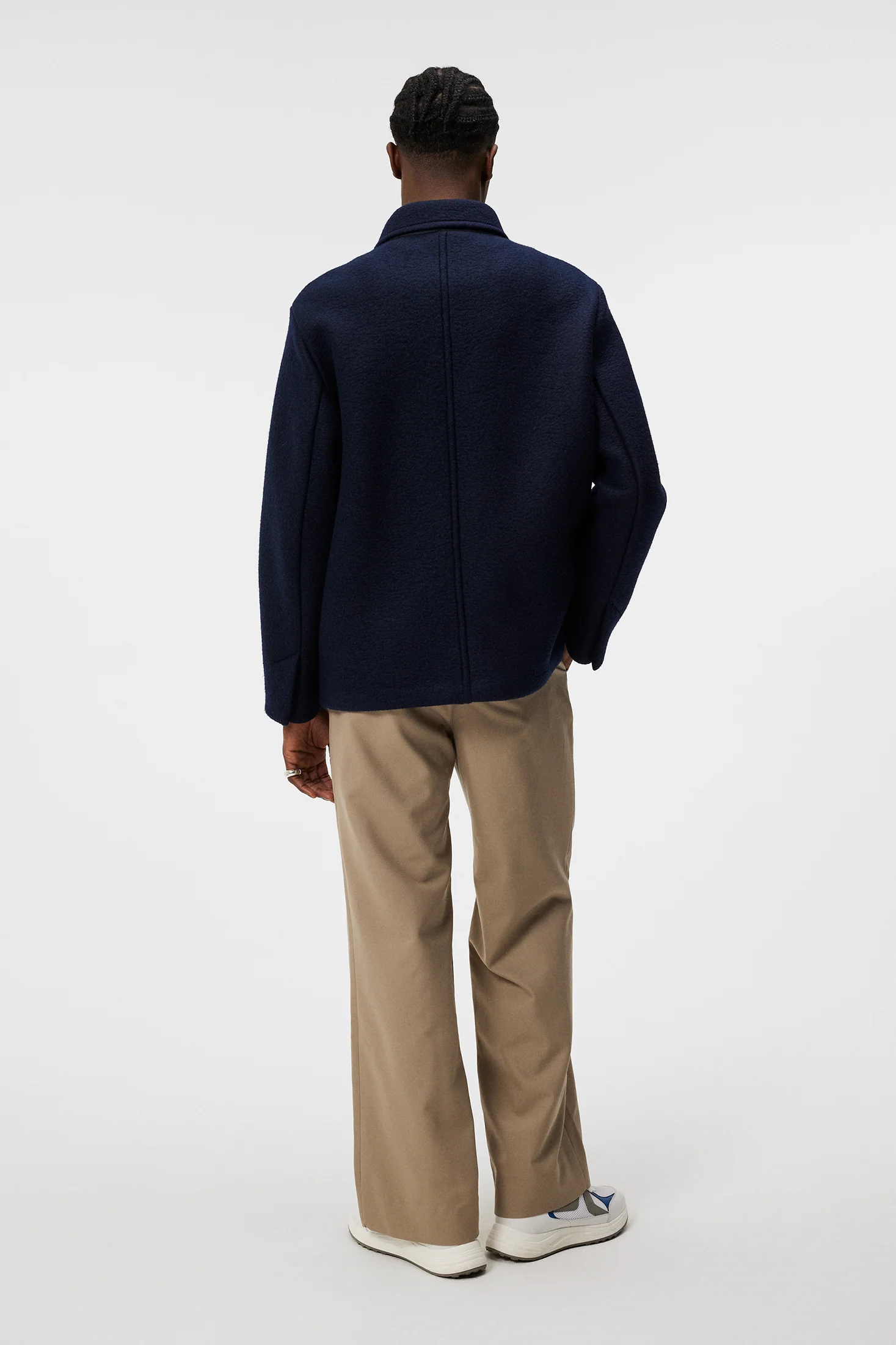 Ferdi Wool Mix Jacket / JL Navy - Image 3