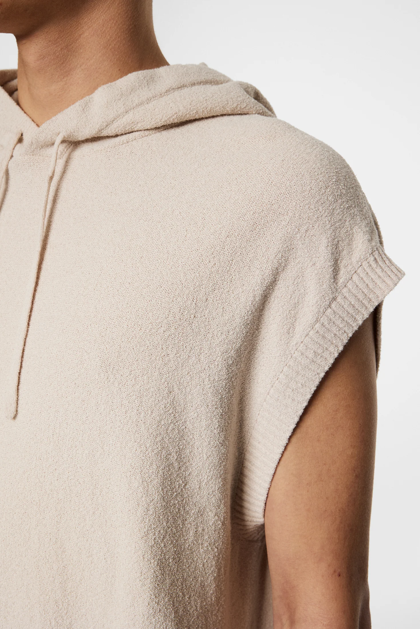 Finley Hooded Knit Vest / Moonbeam - Image 7