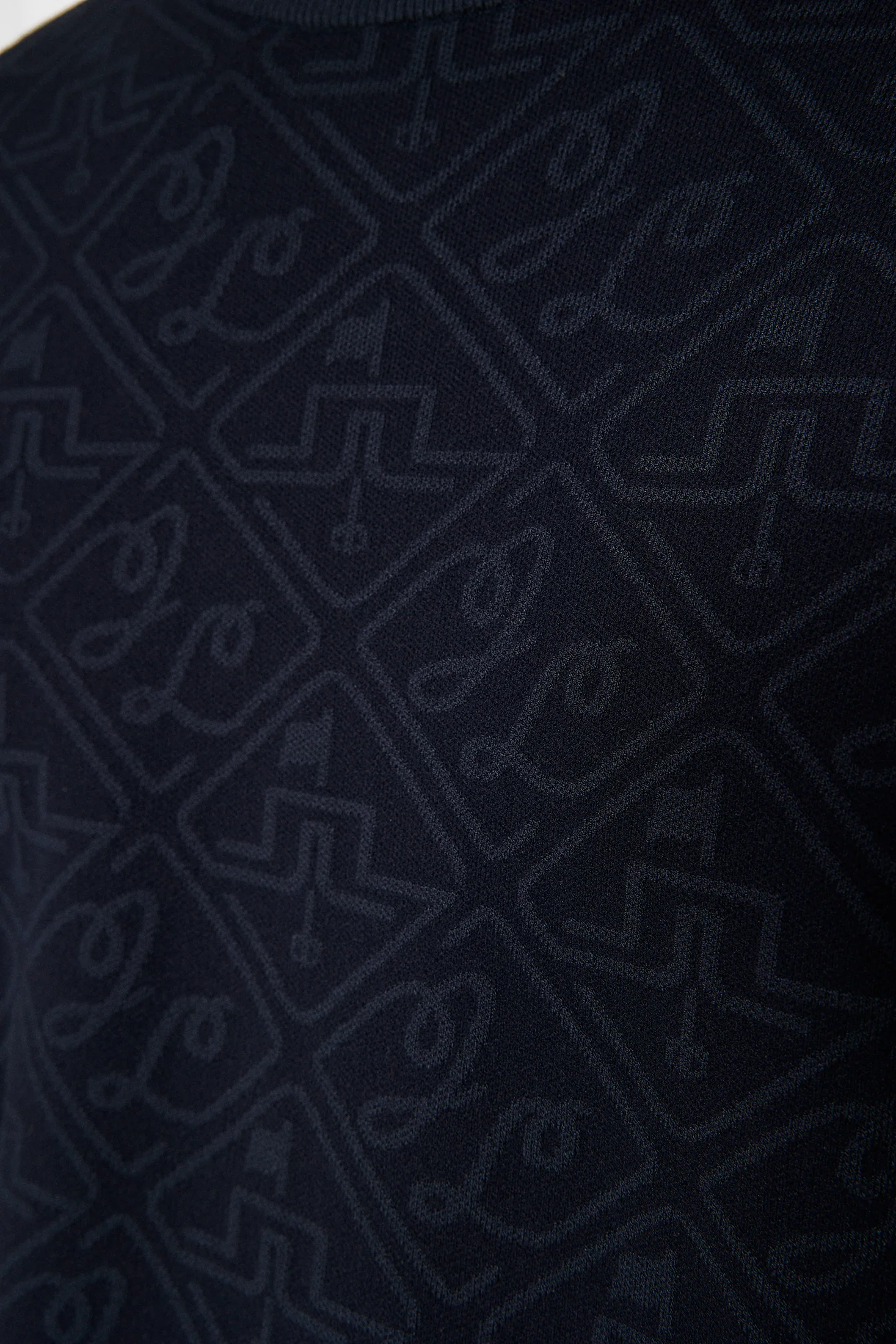 Finn Jacquard Knitted Sweater / JL Navy - Image 6
