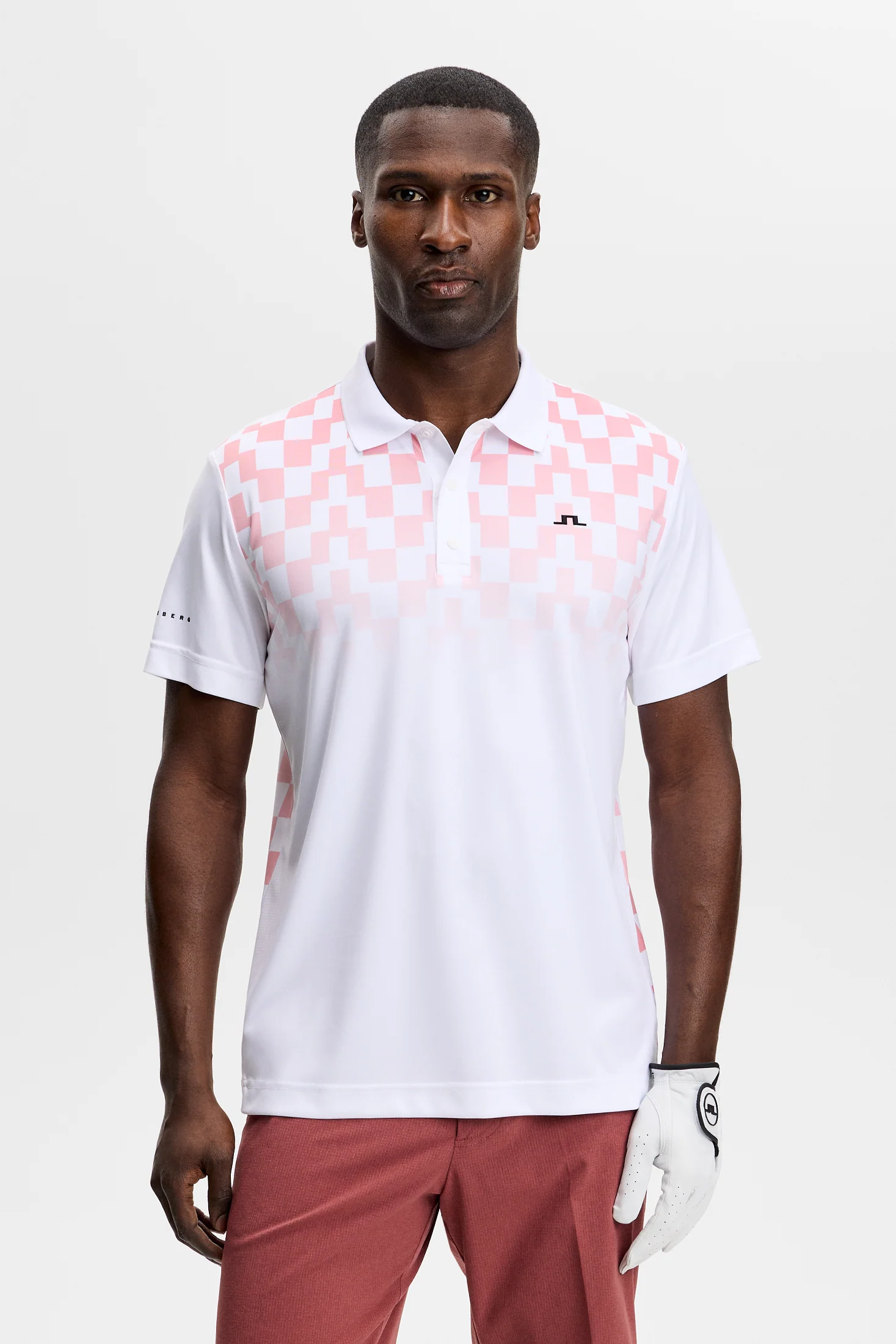 Finn Print Polo / Finn Fade White Pink - Image 3