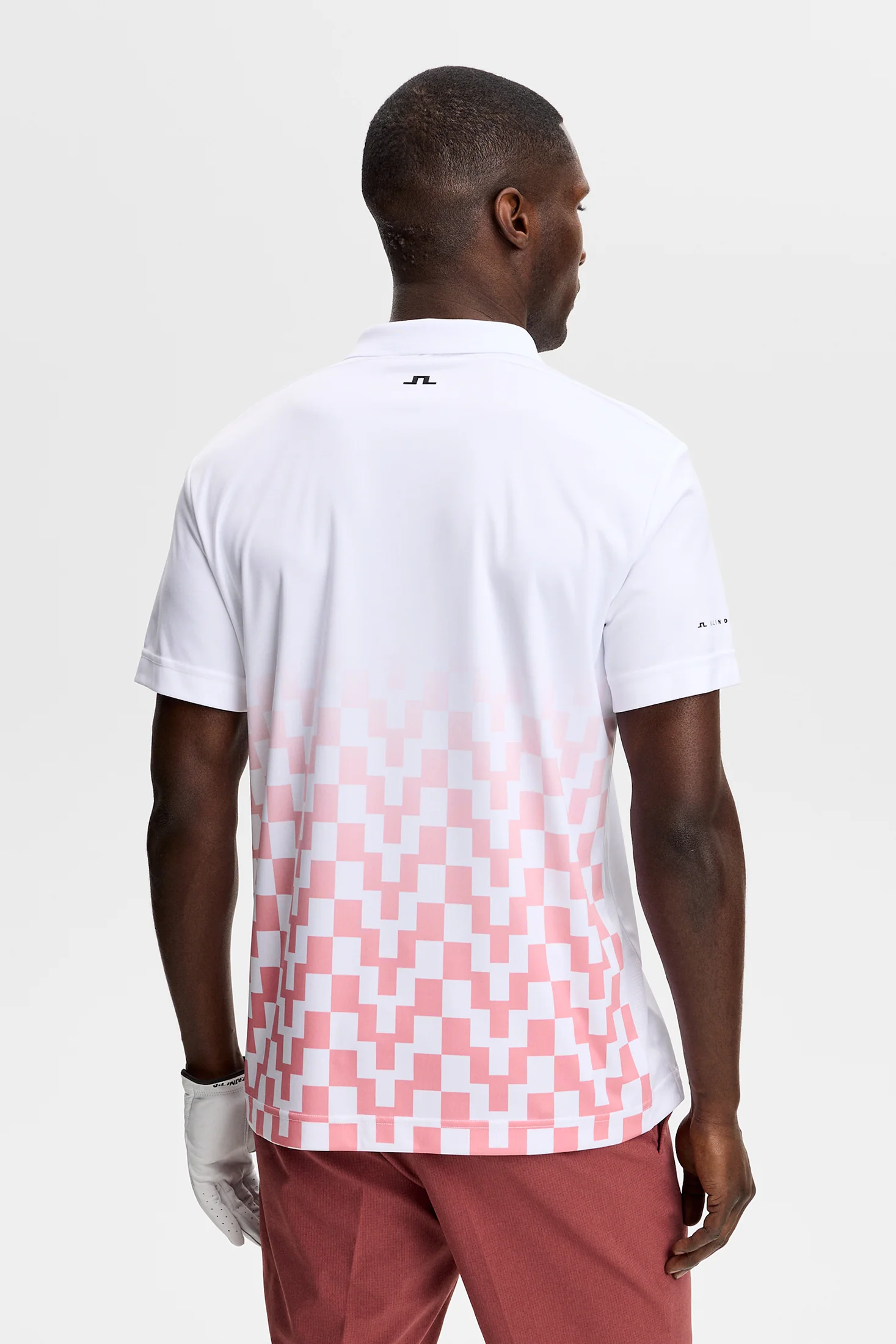 Finn Print Polo / Finn Fade White Pink - Image 4