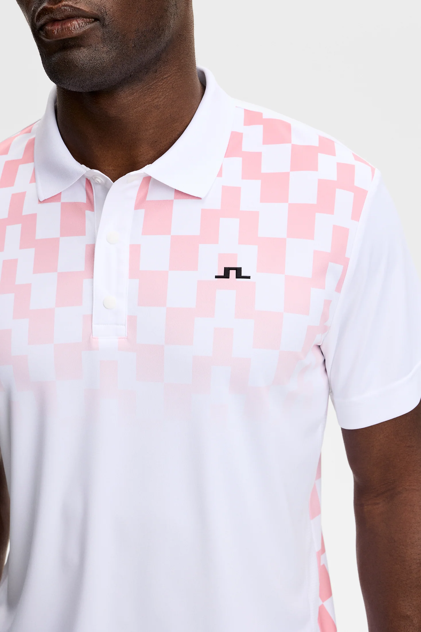 Finn Print Polo / Finn Fade White Pink - Image 6