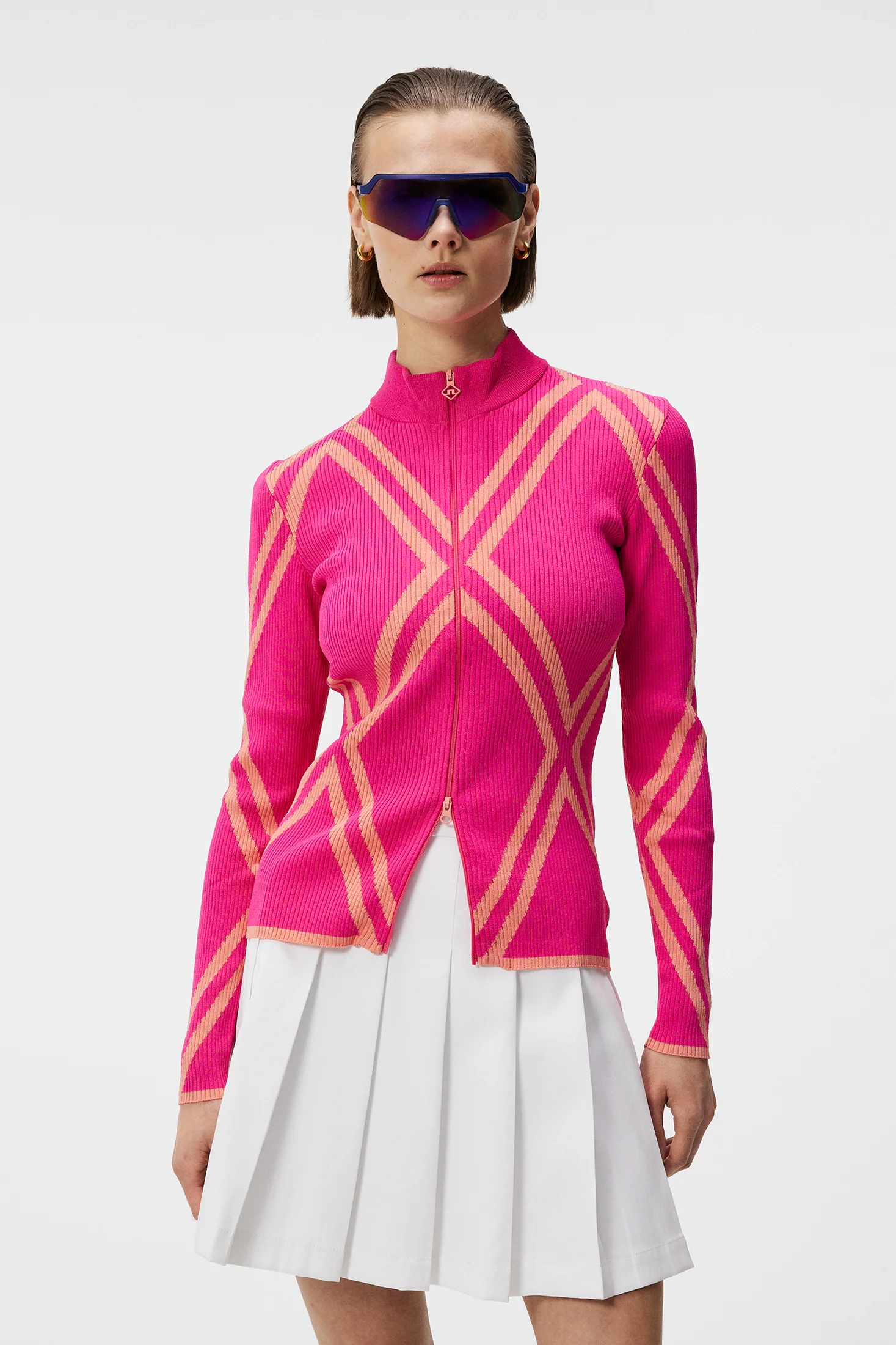 Flora Knitted Sweater / Fuchsia Purple - Image 2