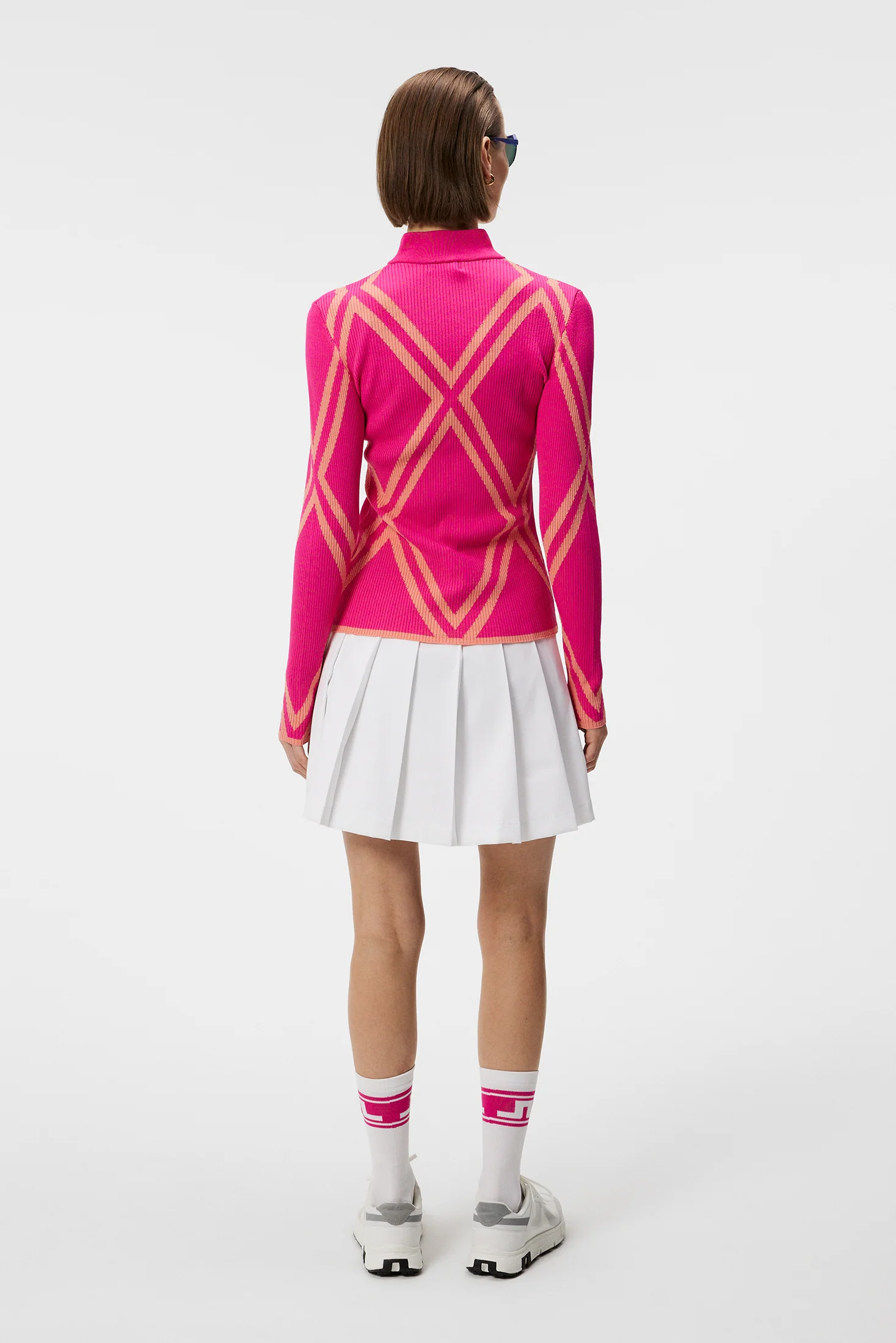 Flora Knitted Sweater / Fuchsia Purple - Image 3