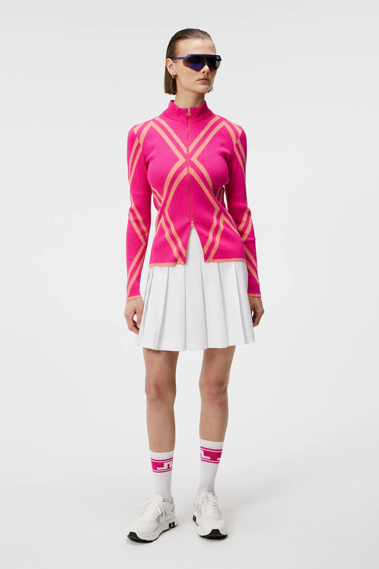 Flora Knitted Sweater / Fuchsia Purple - Image 4