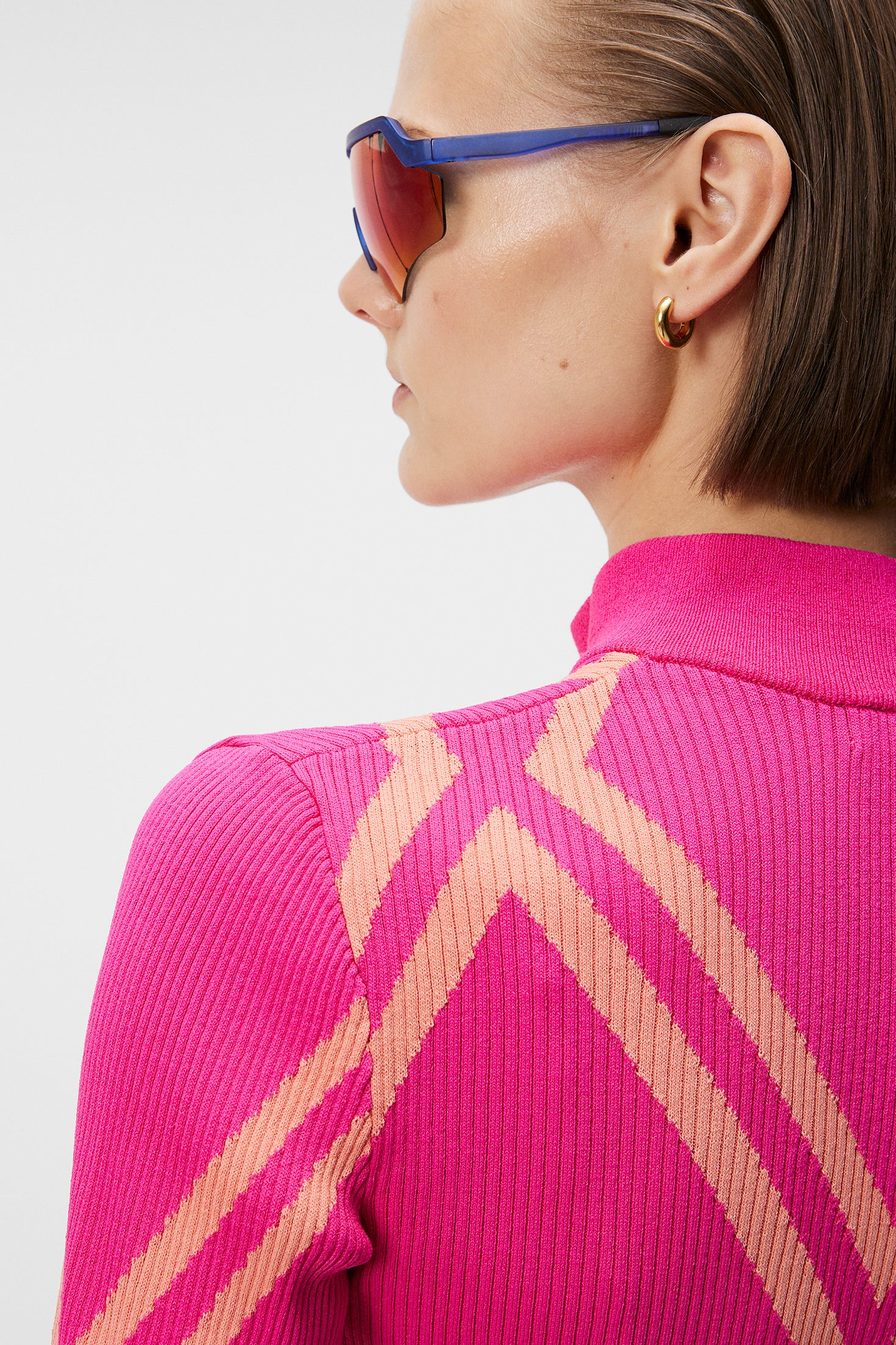 Flora Knitted Sweater / Fuchsia Purple - Image 5