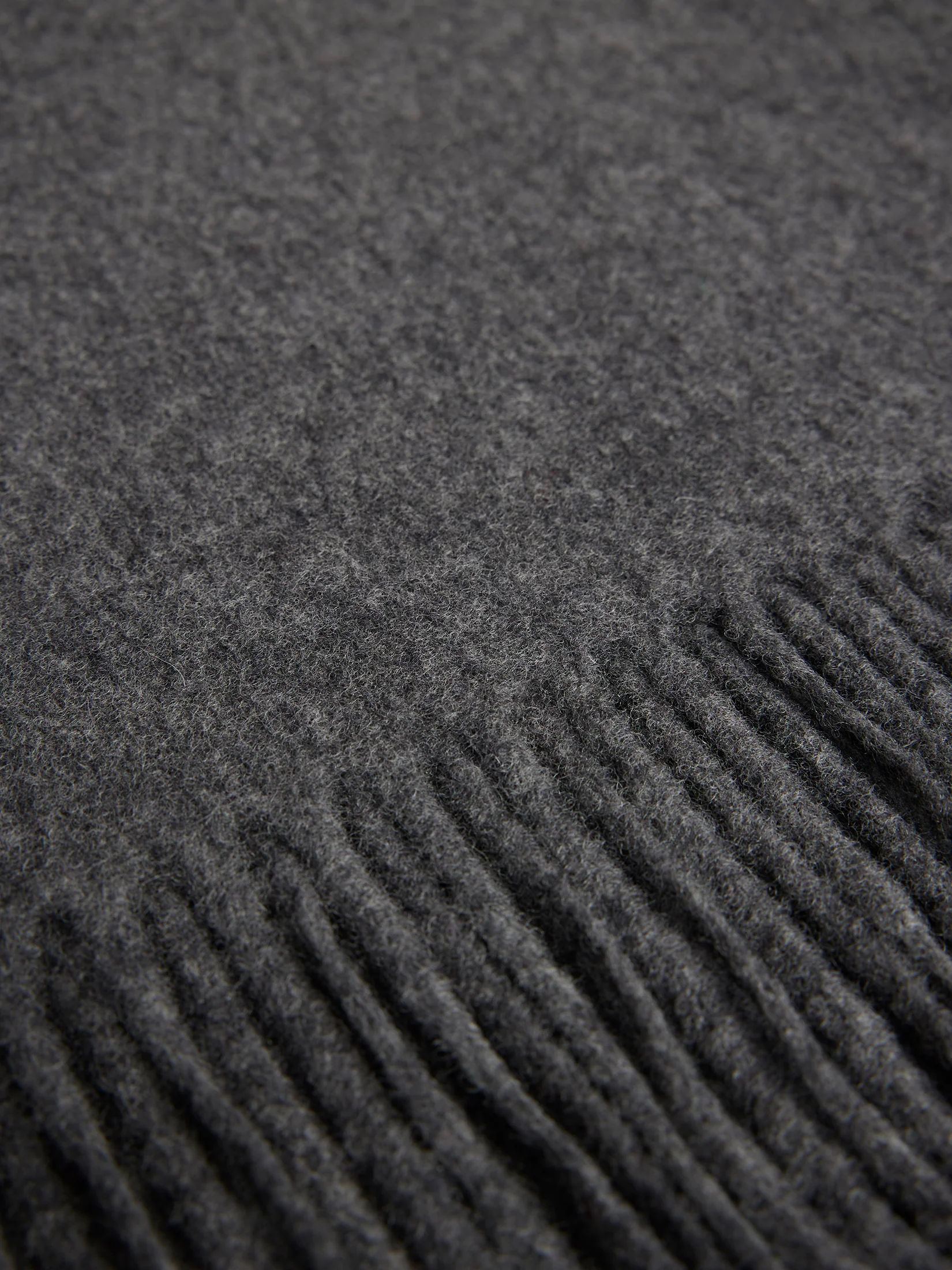 Frame Cashmere Blend Scarf / Mid Grey Melange - Image 4