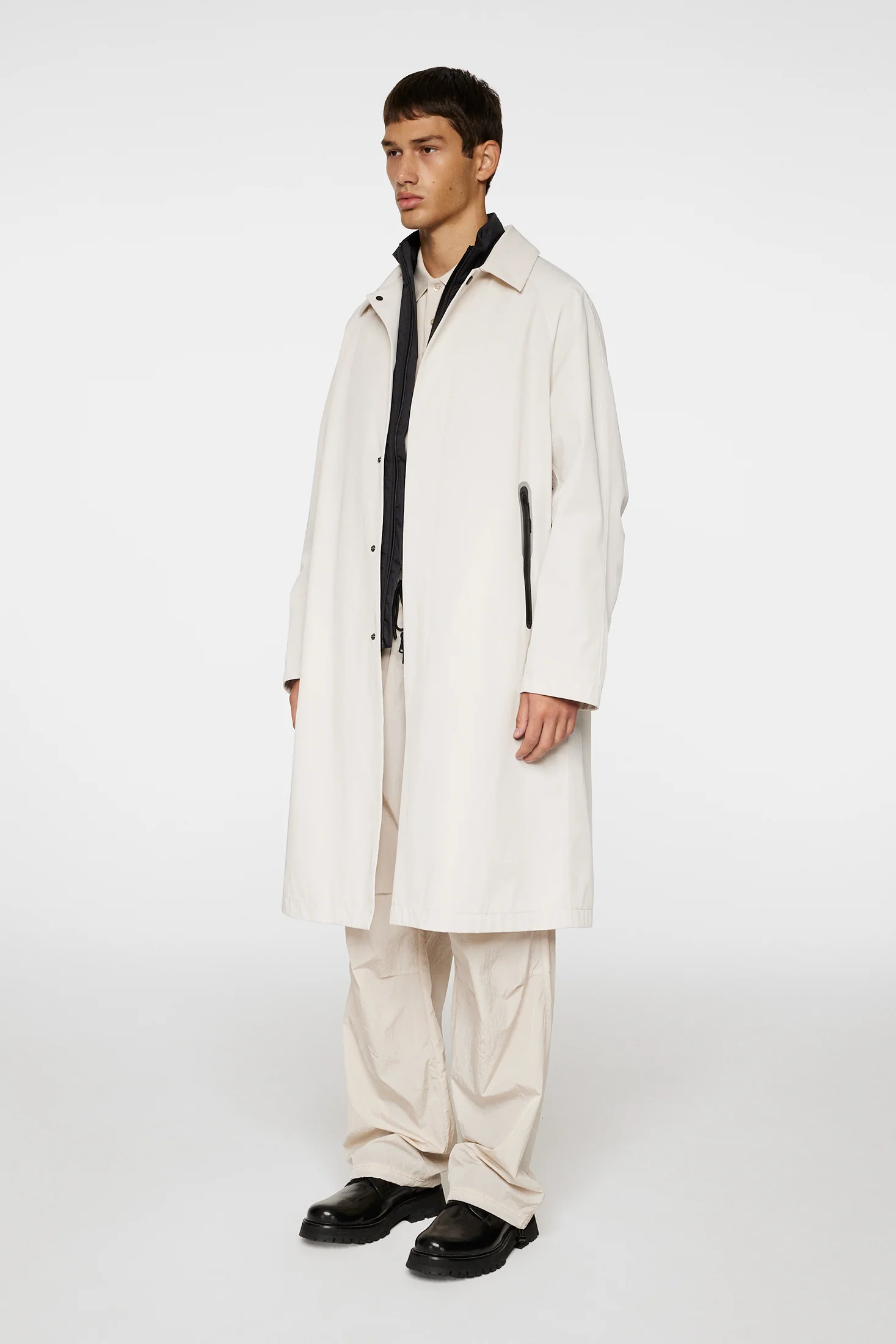 Frankie 2L Raglan Coat / Moonbeam - Image 3