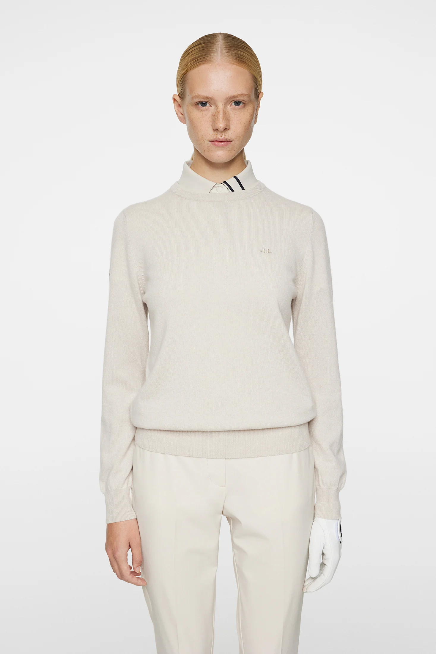 Gia Cashmere Crewneck / Moonbeam - Image 2