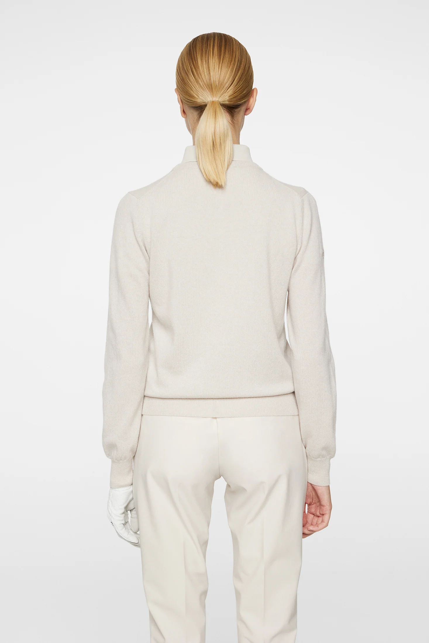 Gia Cashmere Crewneck / Moonbeam - Image 3