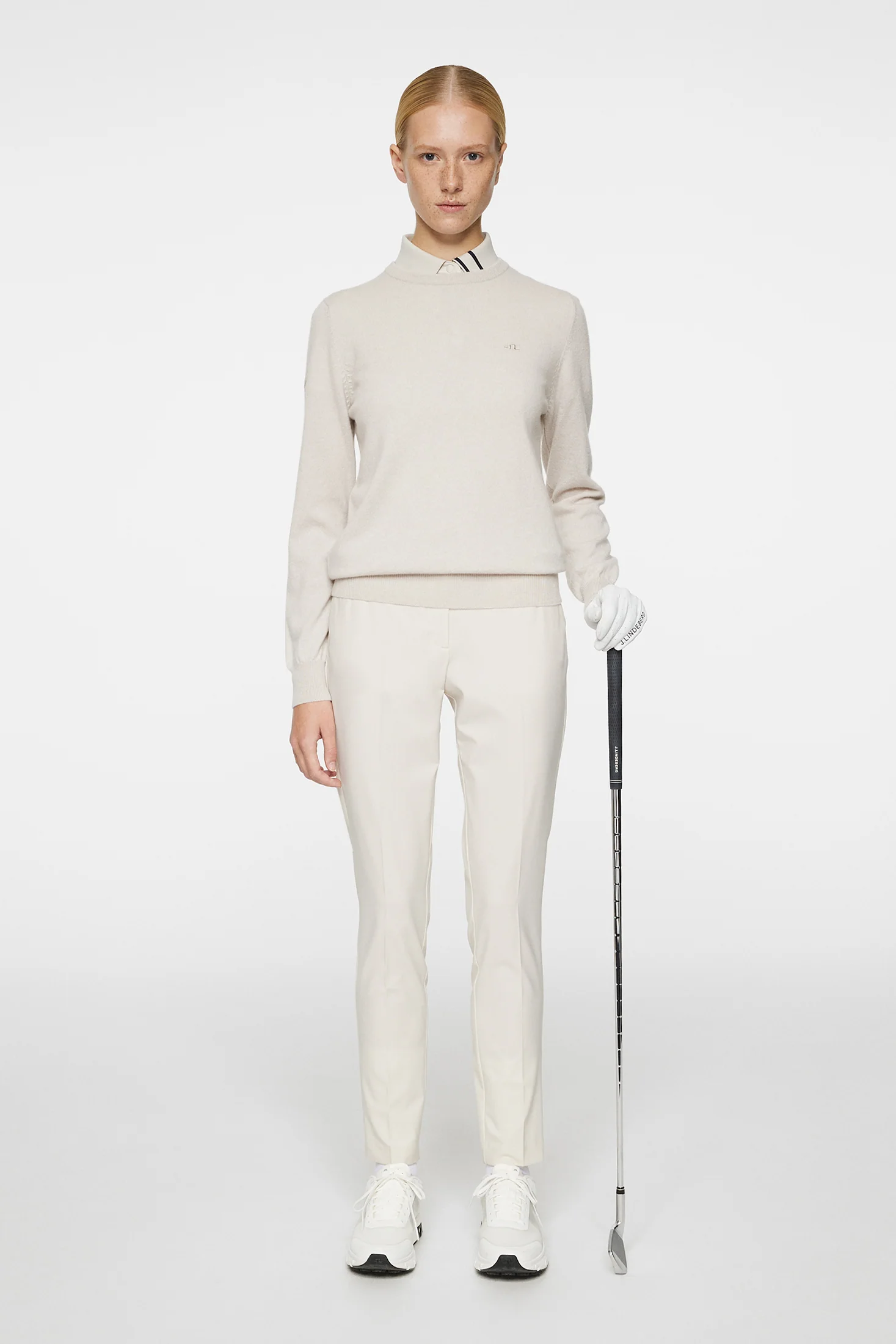 Gia Cashmere Crewneck / Moonbeam - Image 4