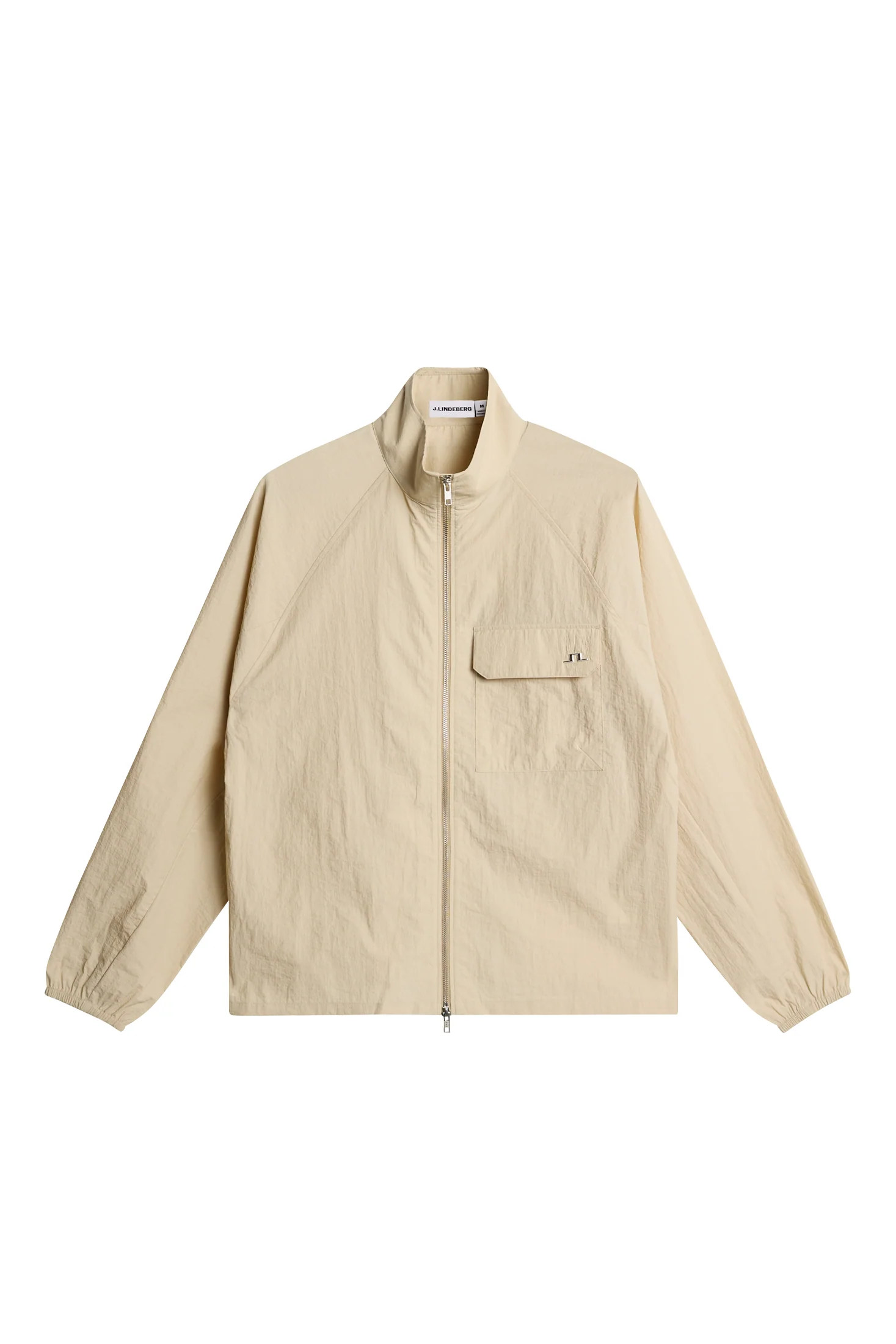 Gian Crinkle Zip Overshirt / Moonbeam