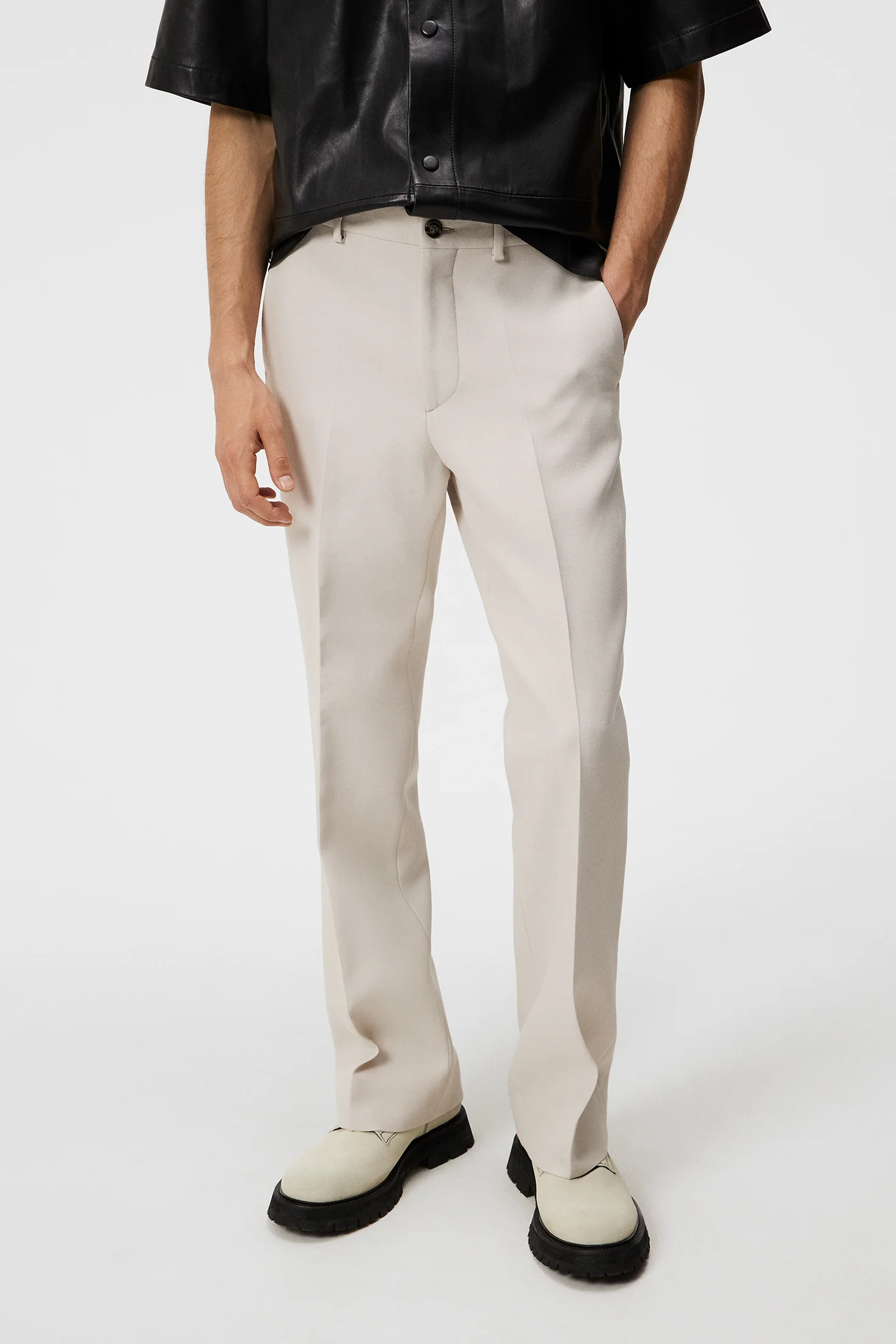 Gomor Double Weave Pants / Moonbeam - Image 2
