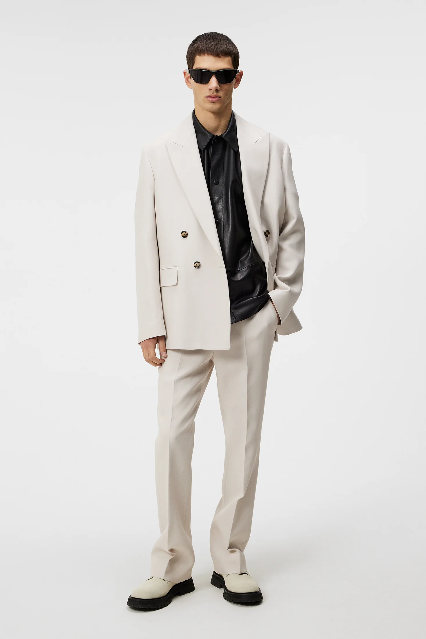 Gomor Double Weave Pants / Moonbeam - Image 4