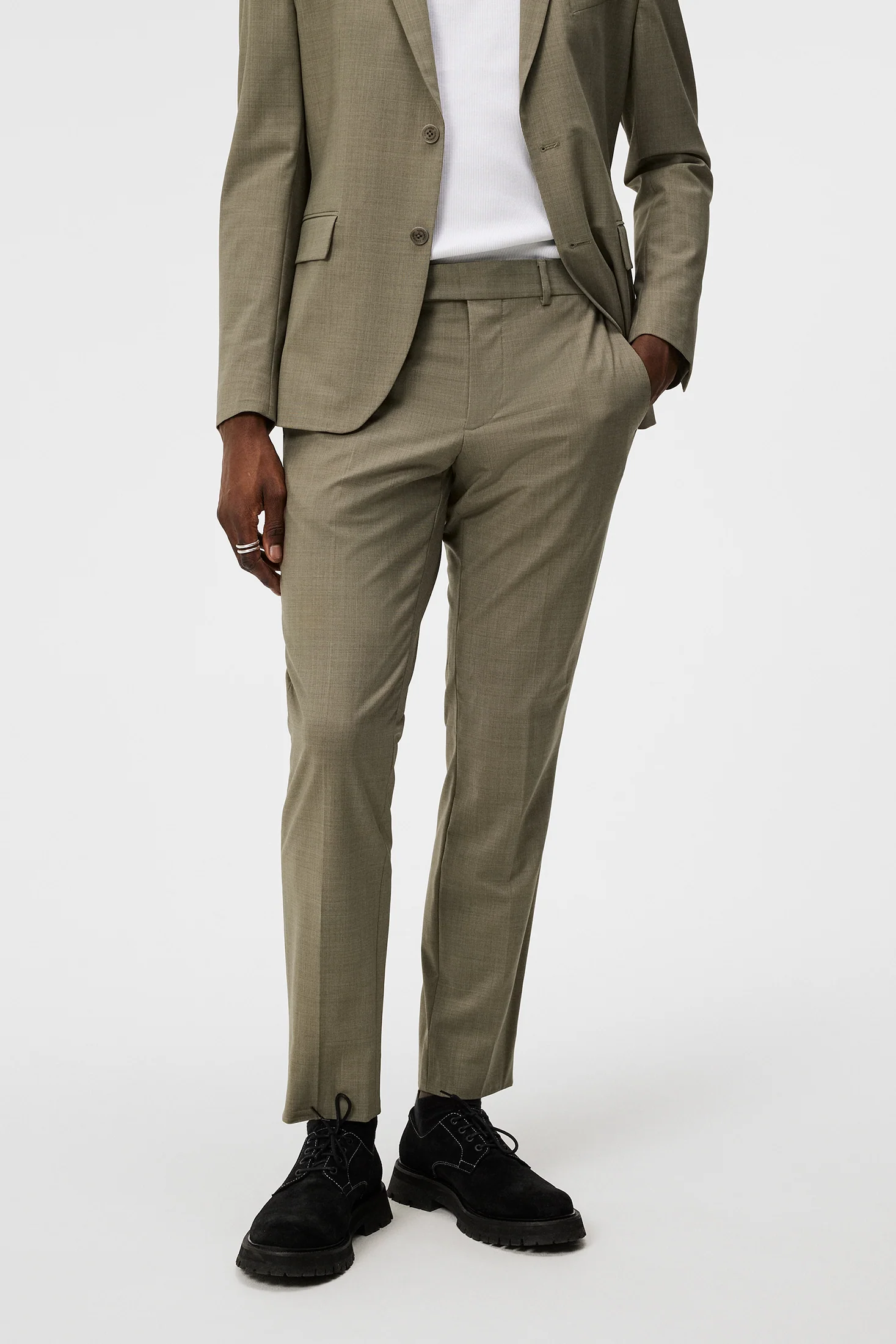 Grant Bi-stretch Pants / Oil Green - Image 2