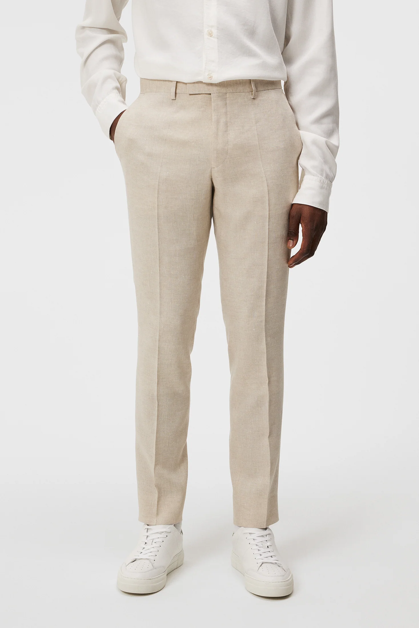Grant Super Linen Pants / Moonbeam - Image 2