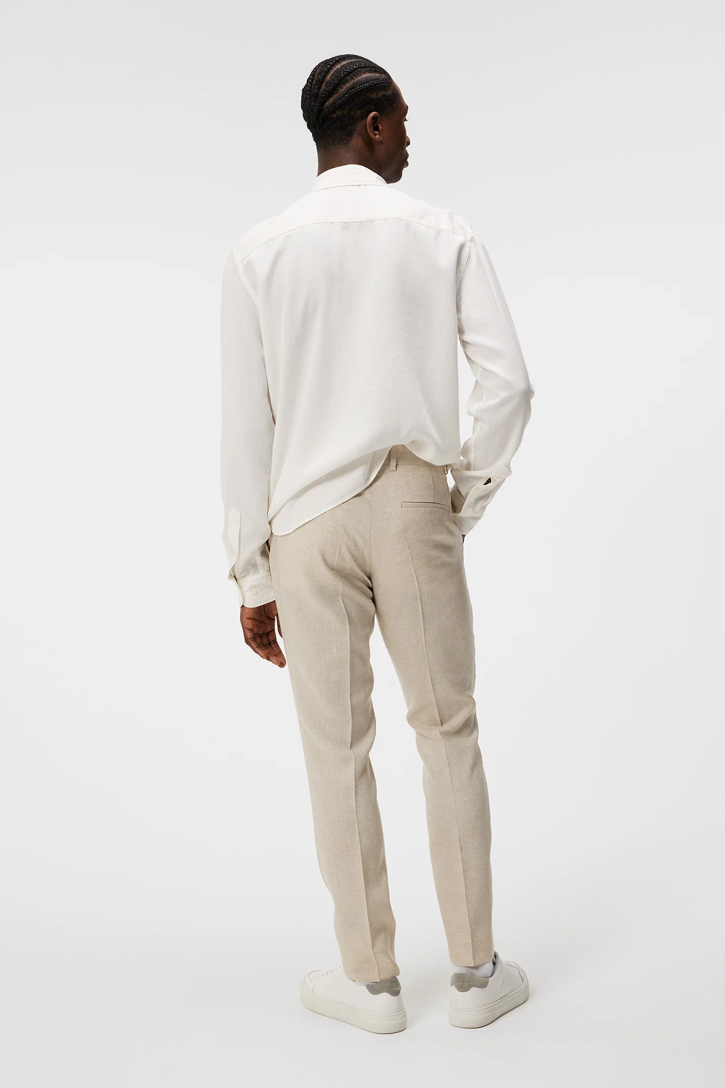 Grant Super Linen Pants / Moonbeam - Image 3