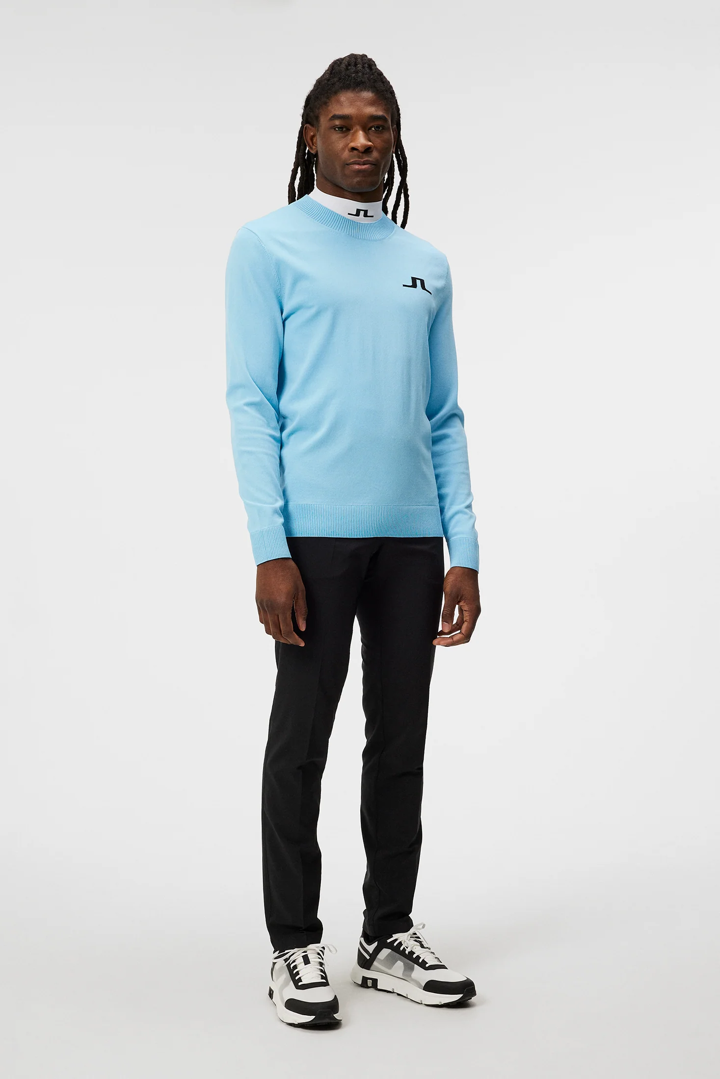 Gus Knitted Sweater / Baltic Sea - Image 4