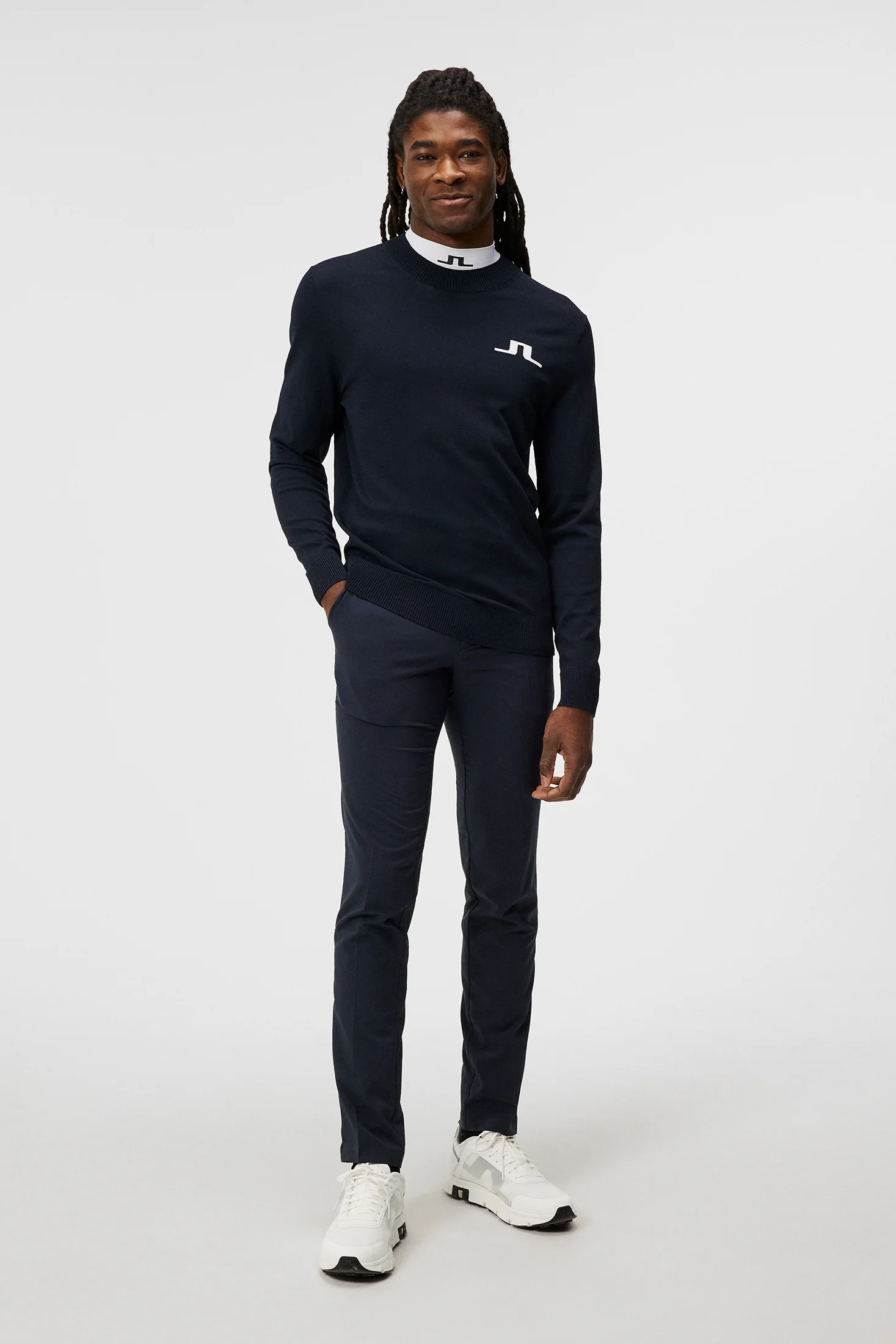 Gus Knitted Sweater / JL Navy - Image 4