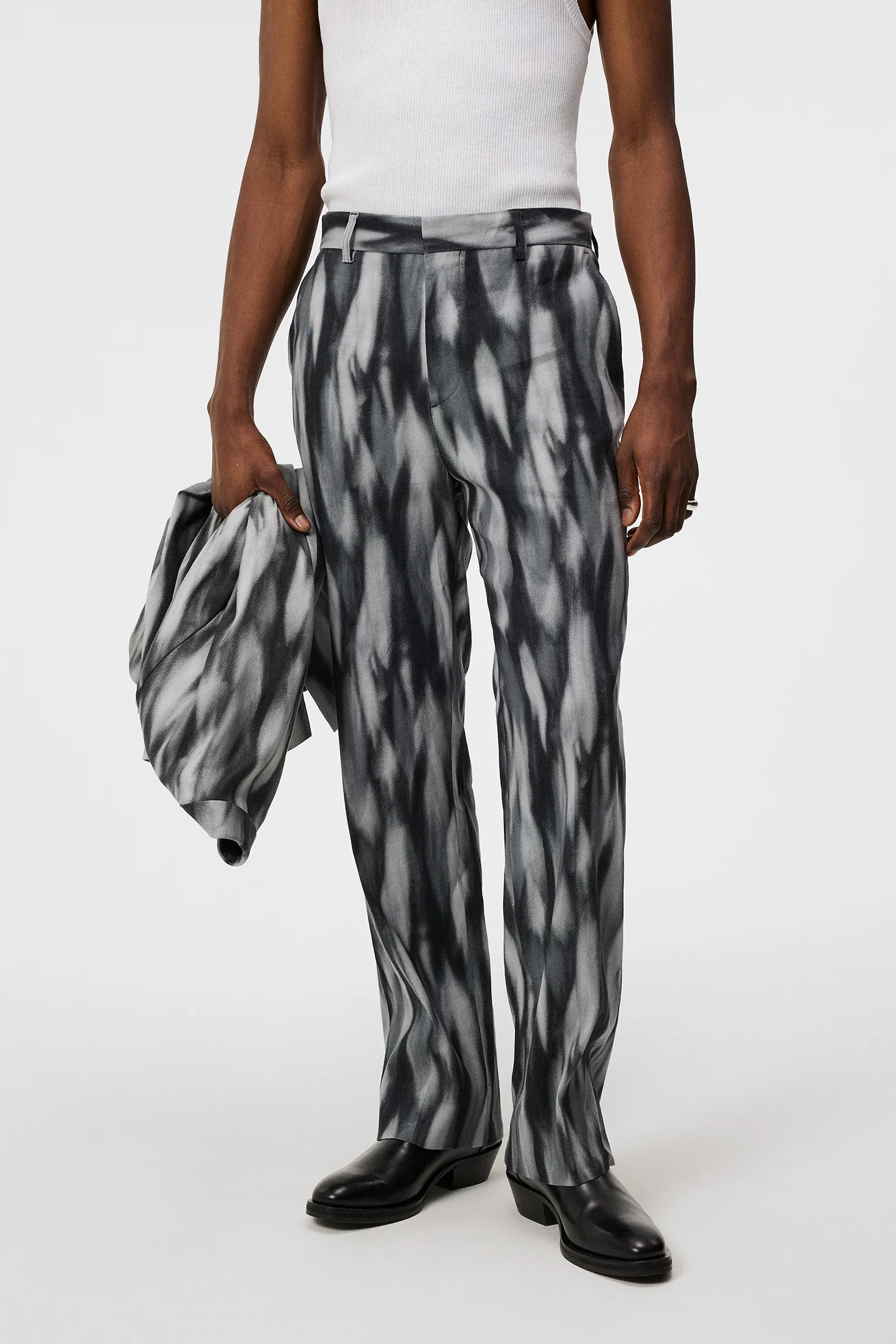 Haij Printed Linen Mix / Black - Image 2