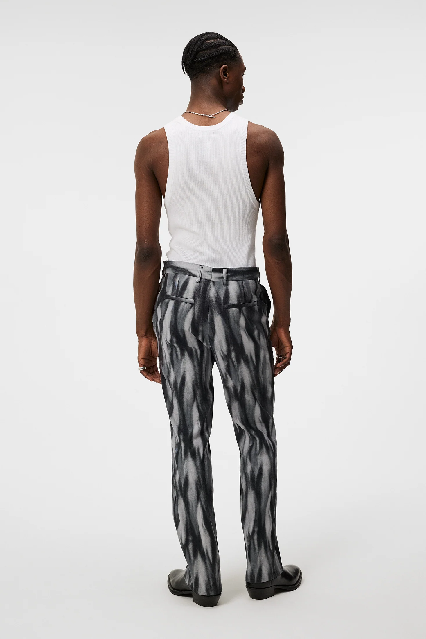 Haij Printed Linen Mix / Black - Image 3