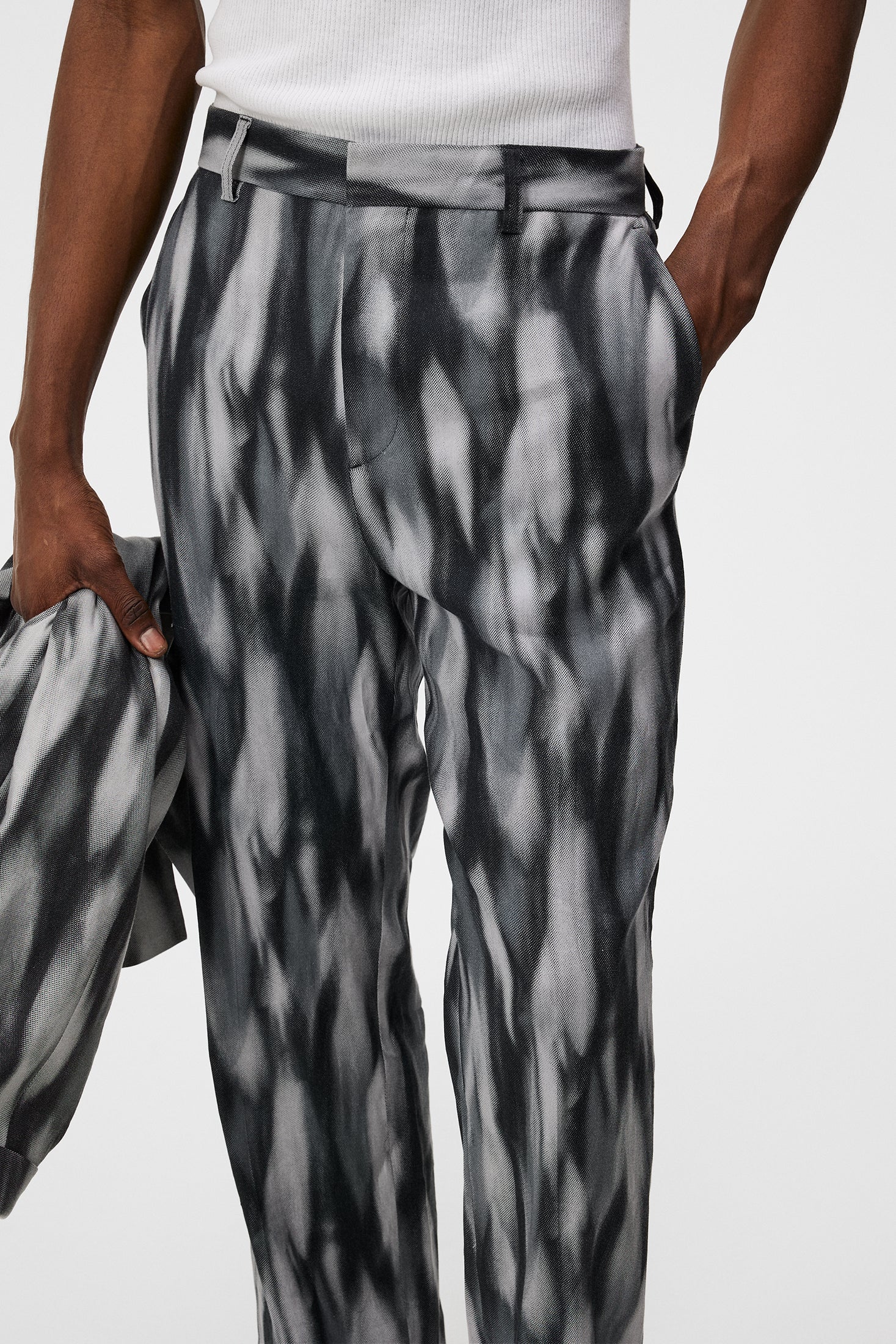 Haij Printed Linen Mix / Black - Image 5