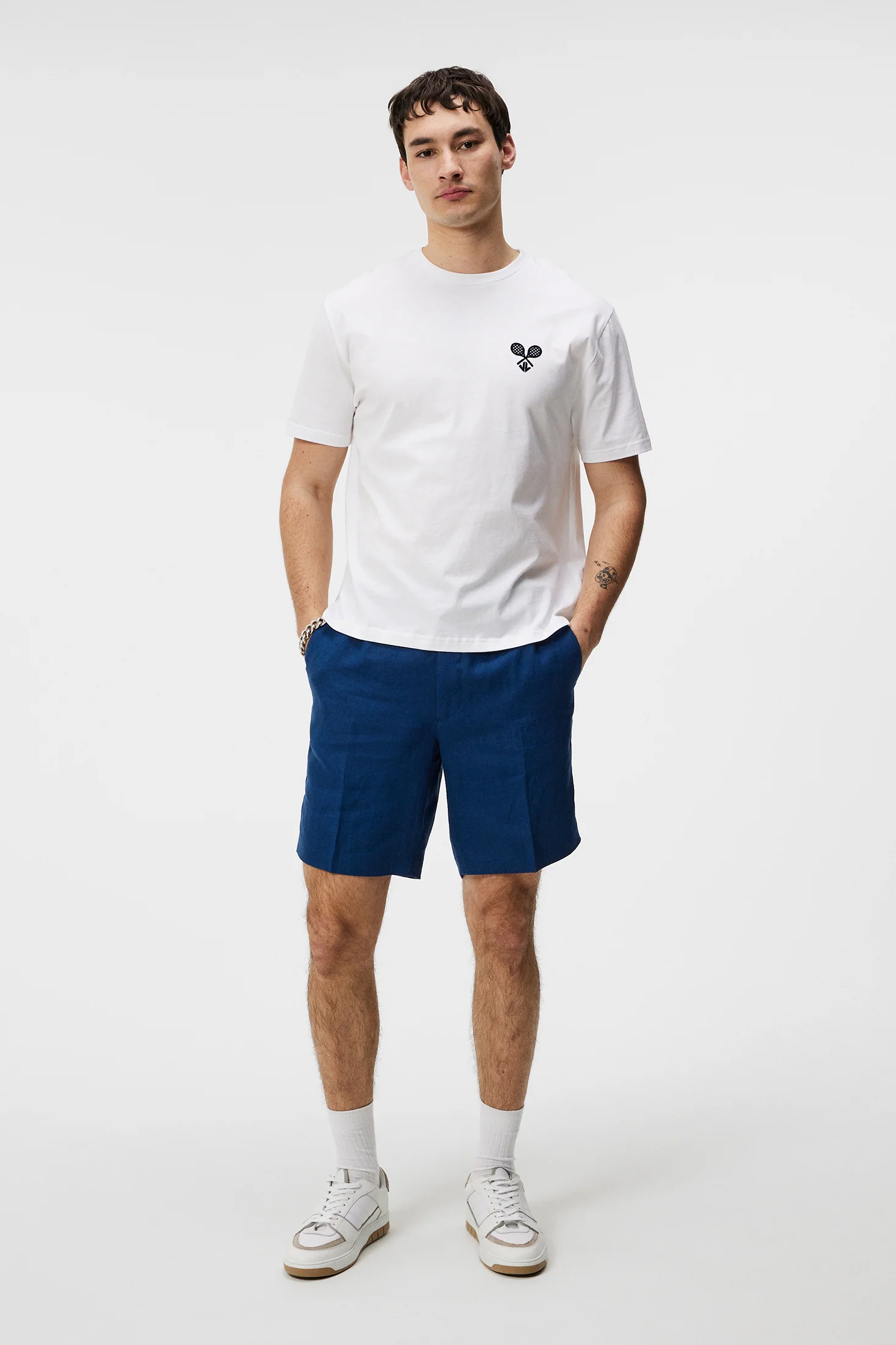 Hale Logo Patch T-Shirt / White - Image 4