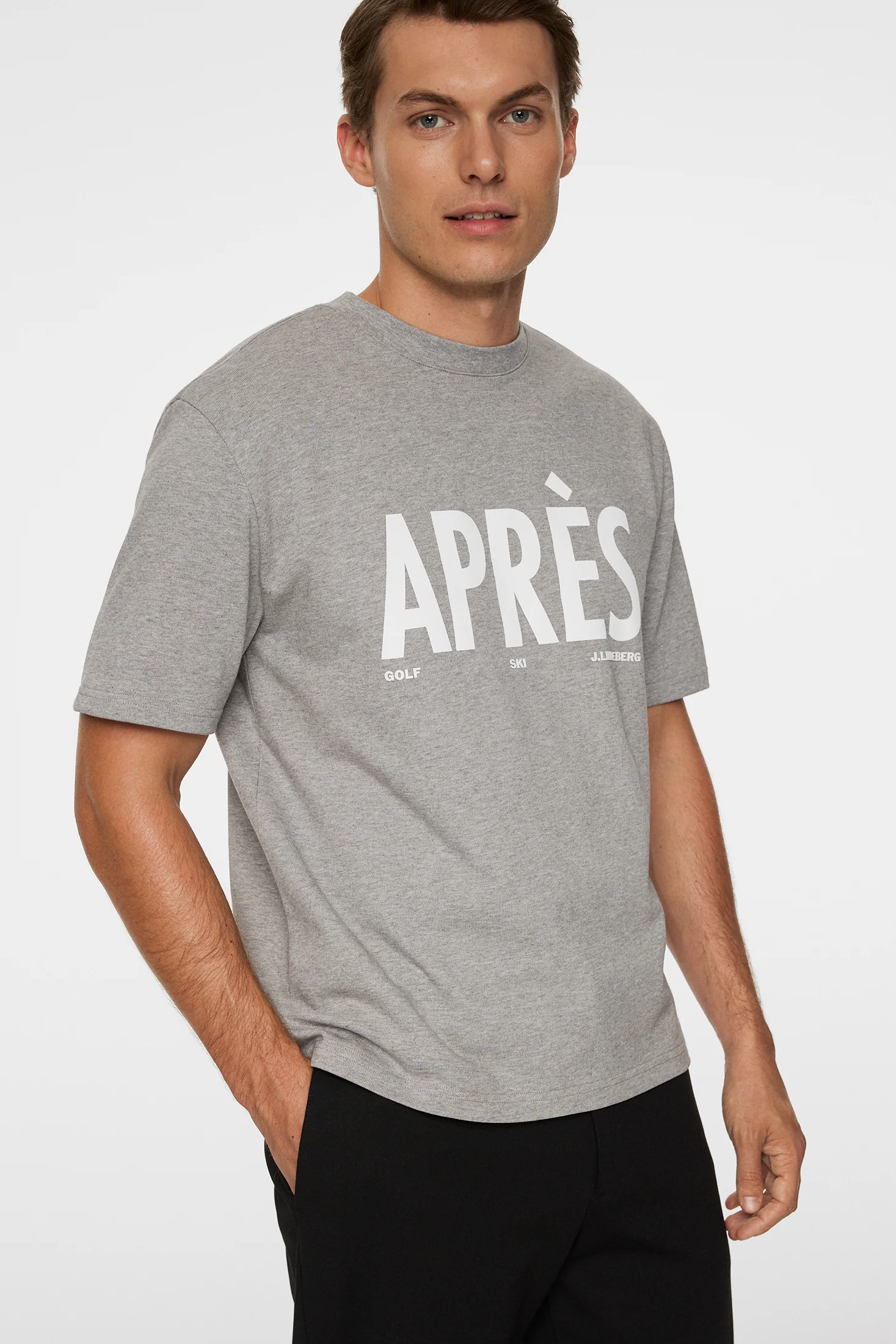 Hale Seasonal Logo T-shirt / Medium Grey Melange - Image 5