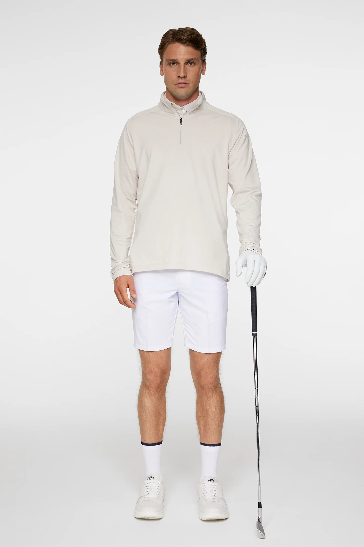 Harry Quarter Zip Mid Layer / Moonbeam - Image 4
