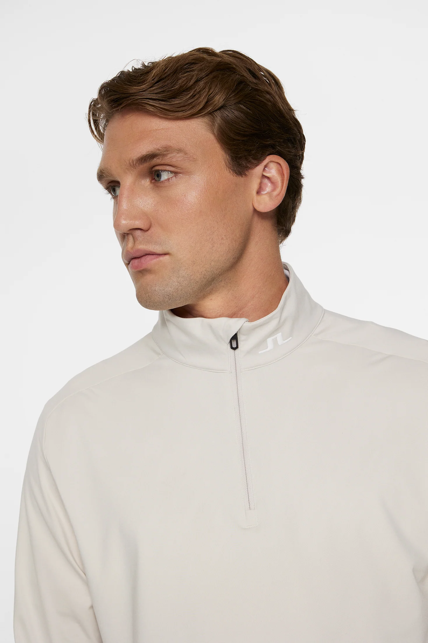 Harry Quarter Zip Mid Layer / Moonbeam - Image 5