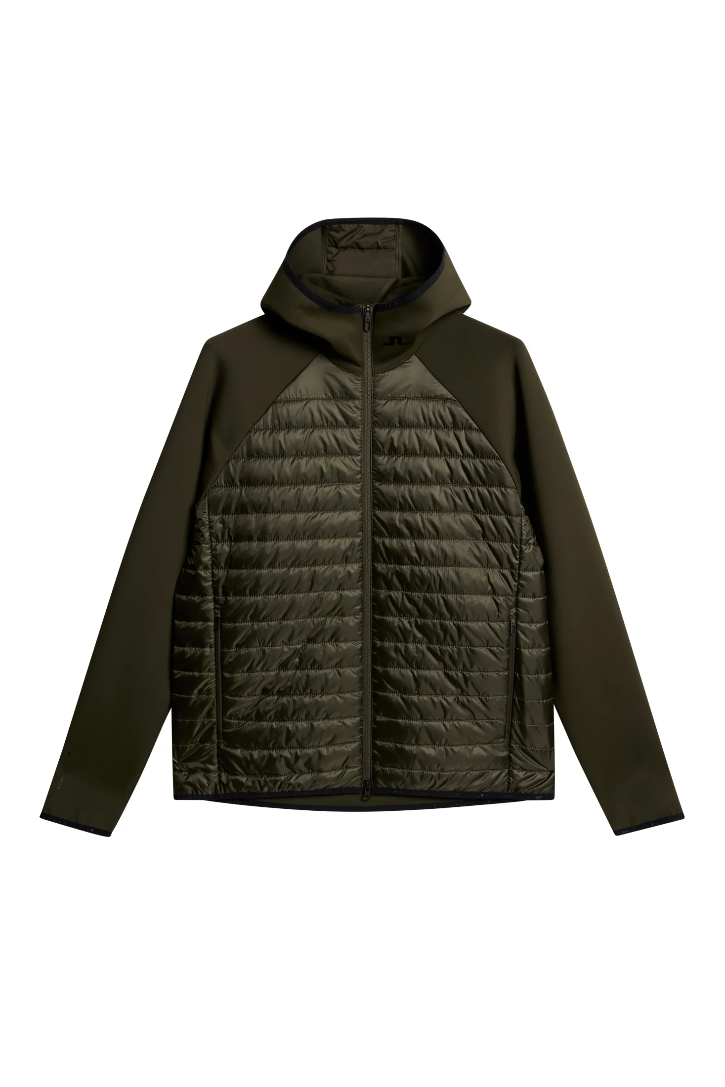 Hayden Quilt Hybrid Hood / Forest Green