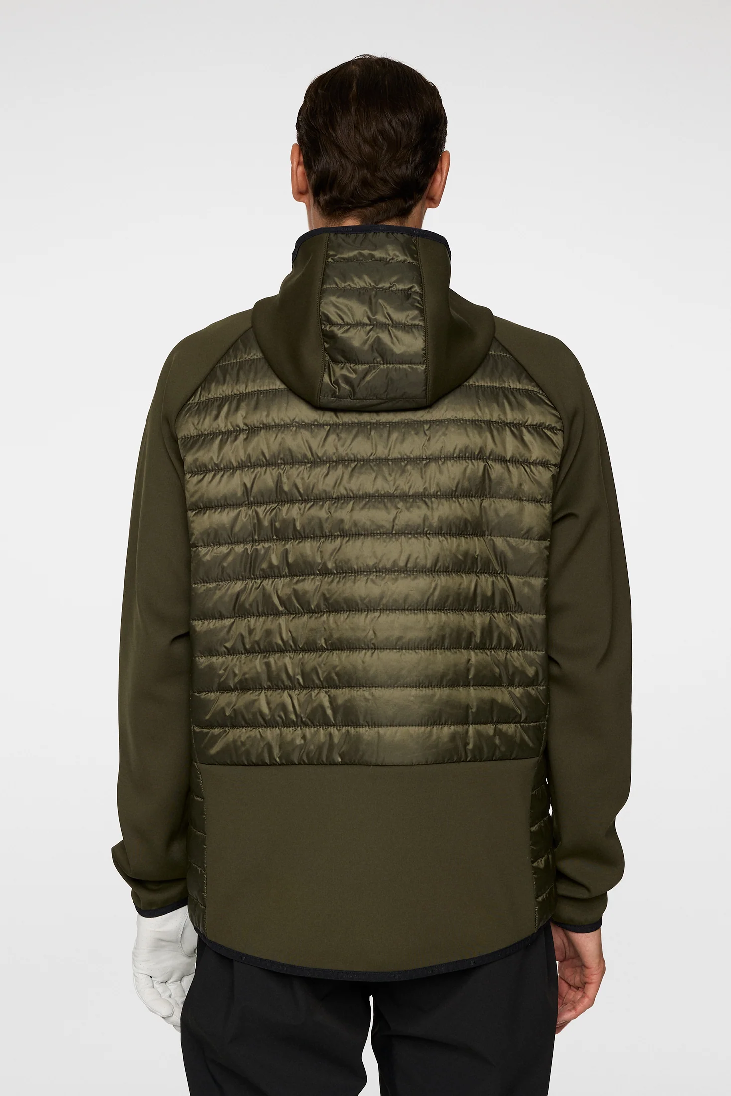 Hayden Quilt Hybrid Hood / Forest Green - Image 3