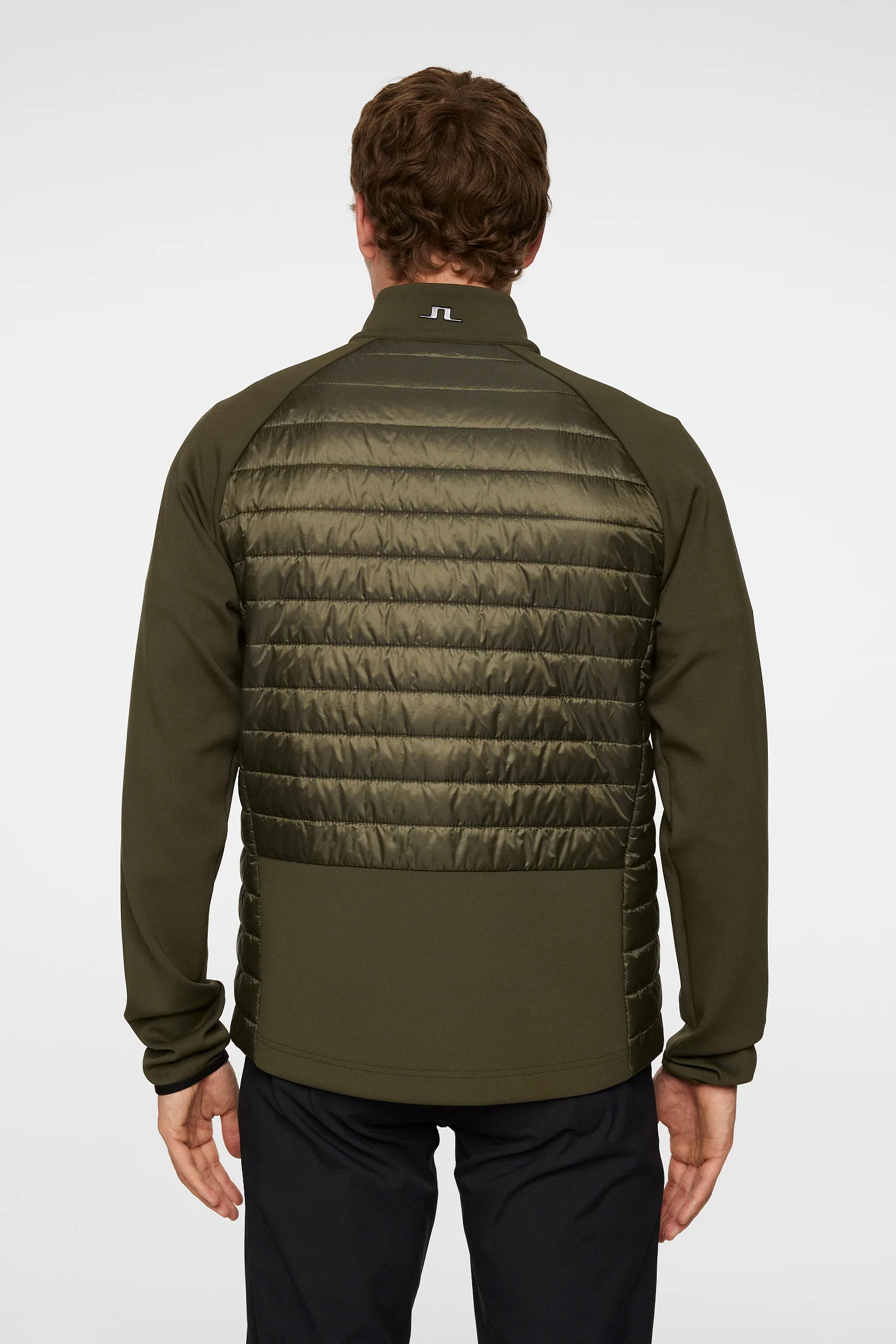 Hayden Quilt Hybrid Jacket / Forest Green - Image 3