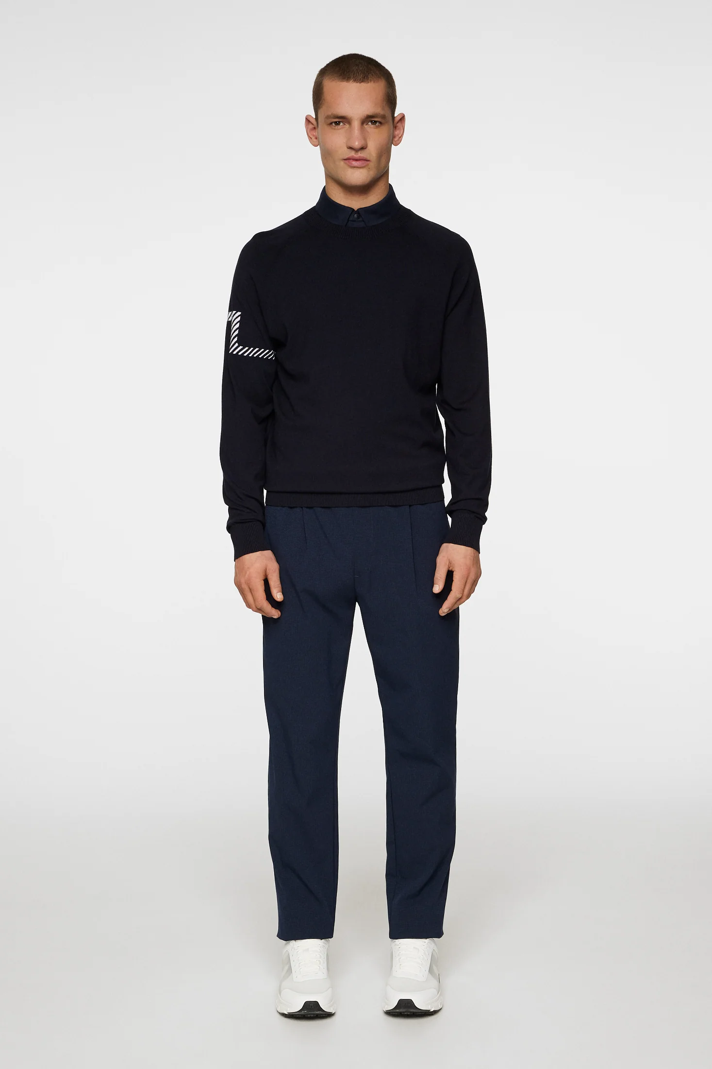 Heath Knitted Sweater / JL Navy - Image 4