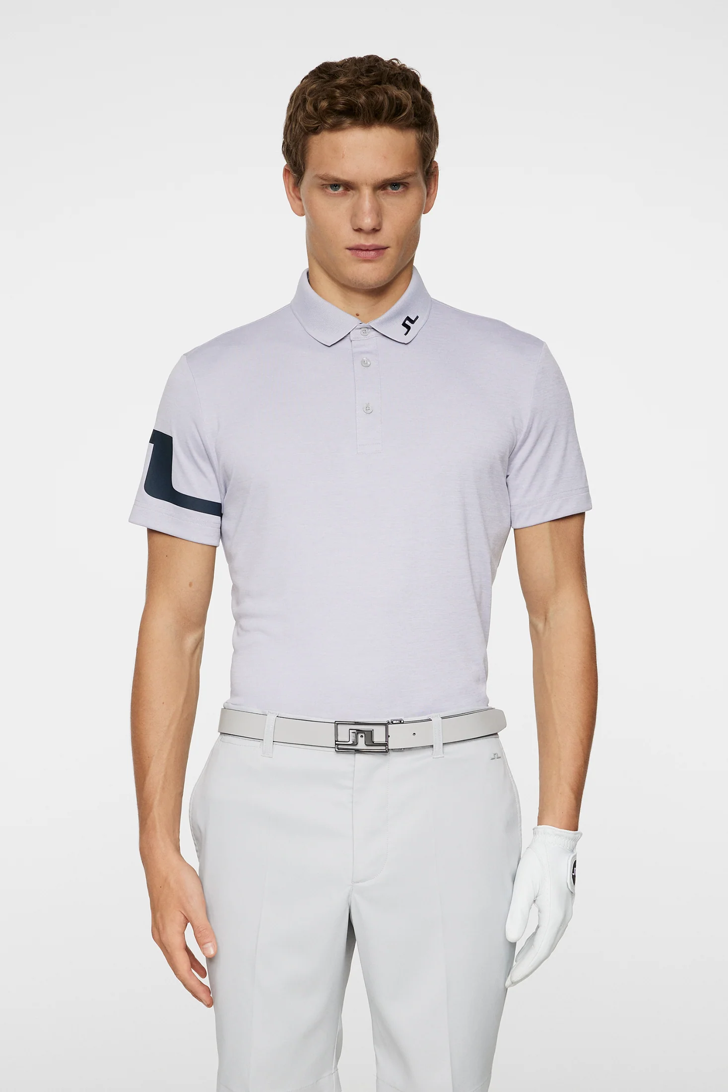 Heath Polo / Light Grey Melange - Image 2