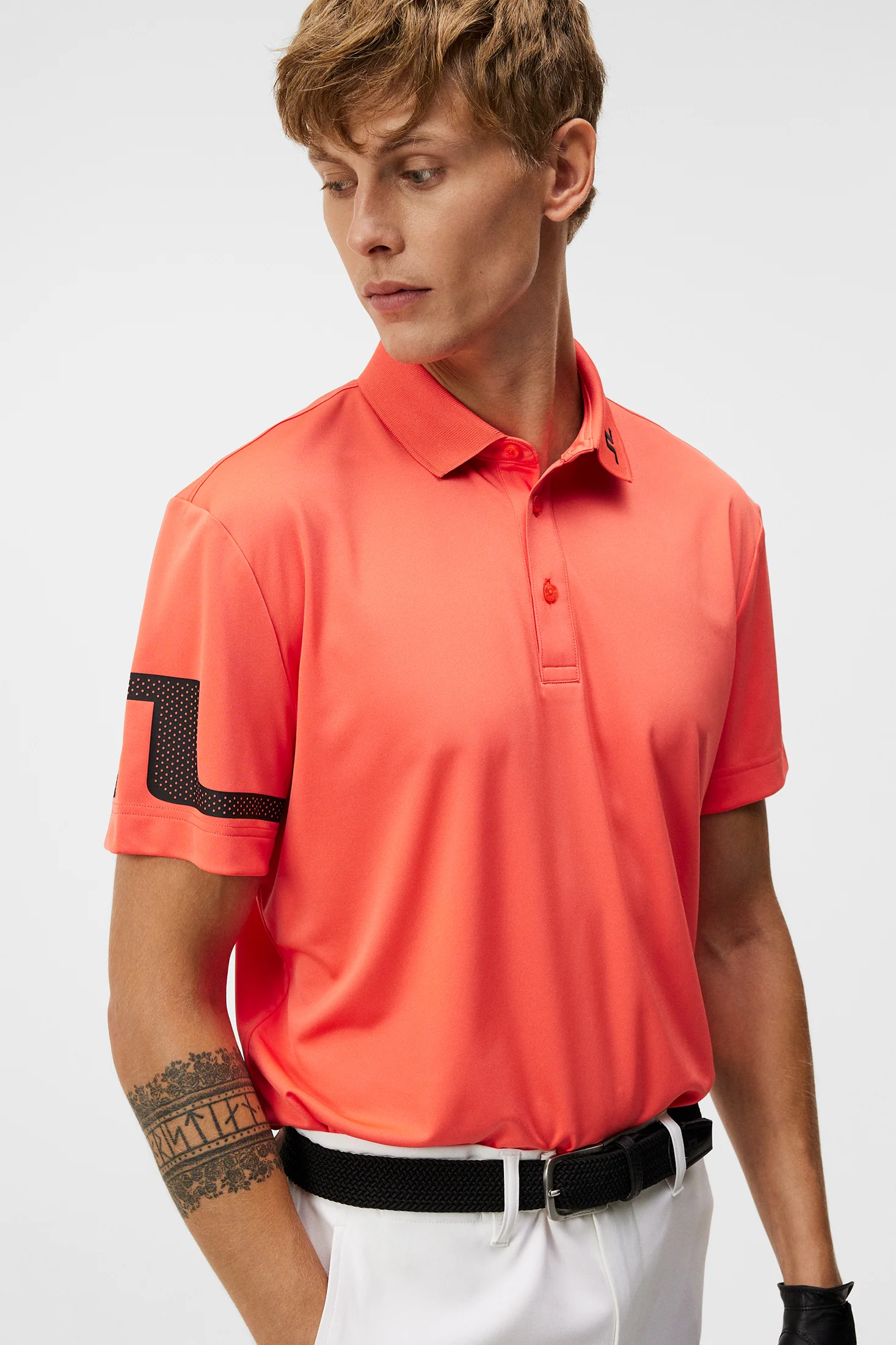 Heath Regular Fit Polo / Hot Coral - Image 5