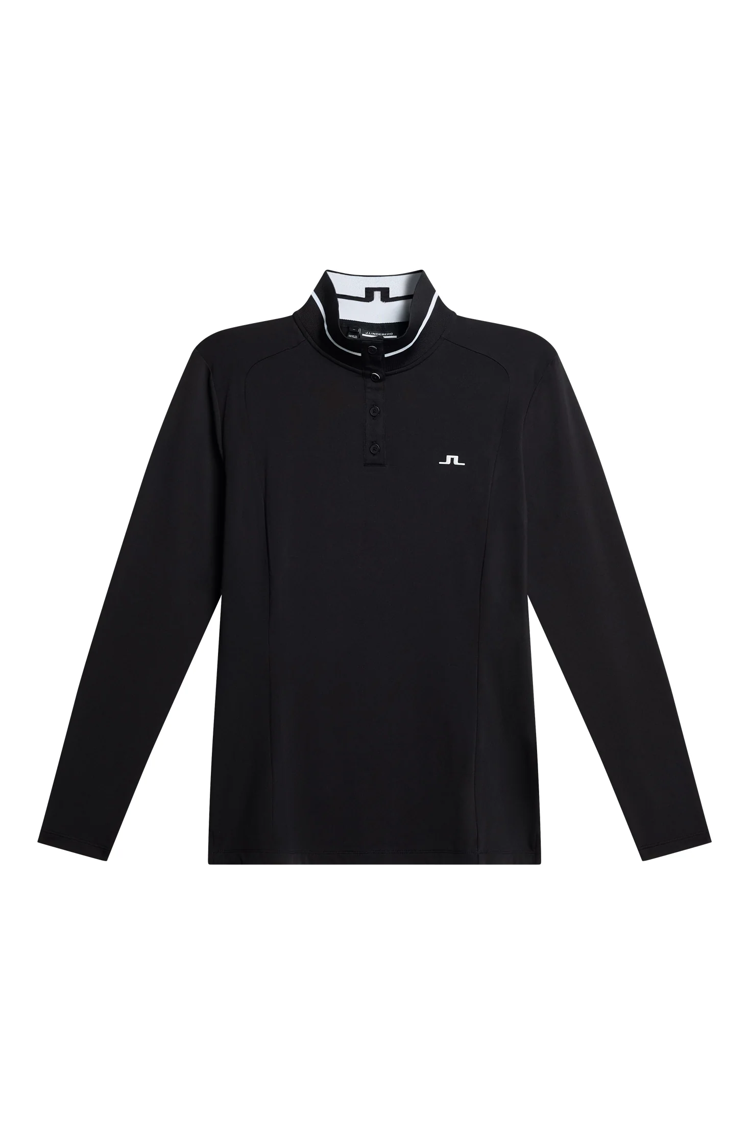 Hertta Long Sleeve Polo / Black