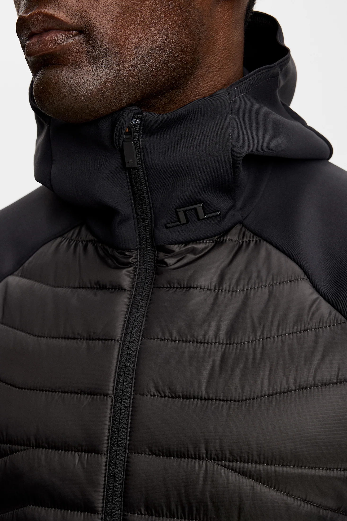 Heyden Quilt Hybrid Hood / Black - Image 6