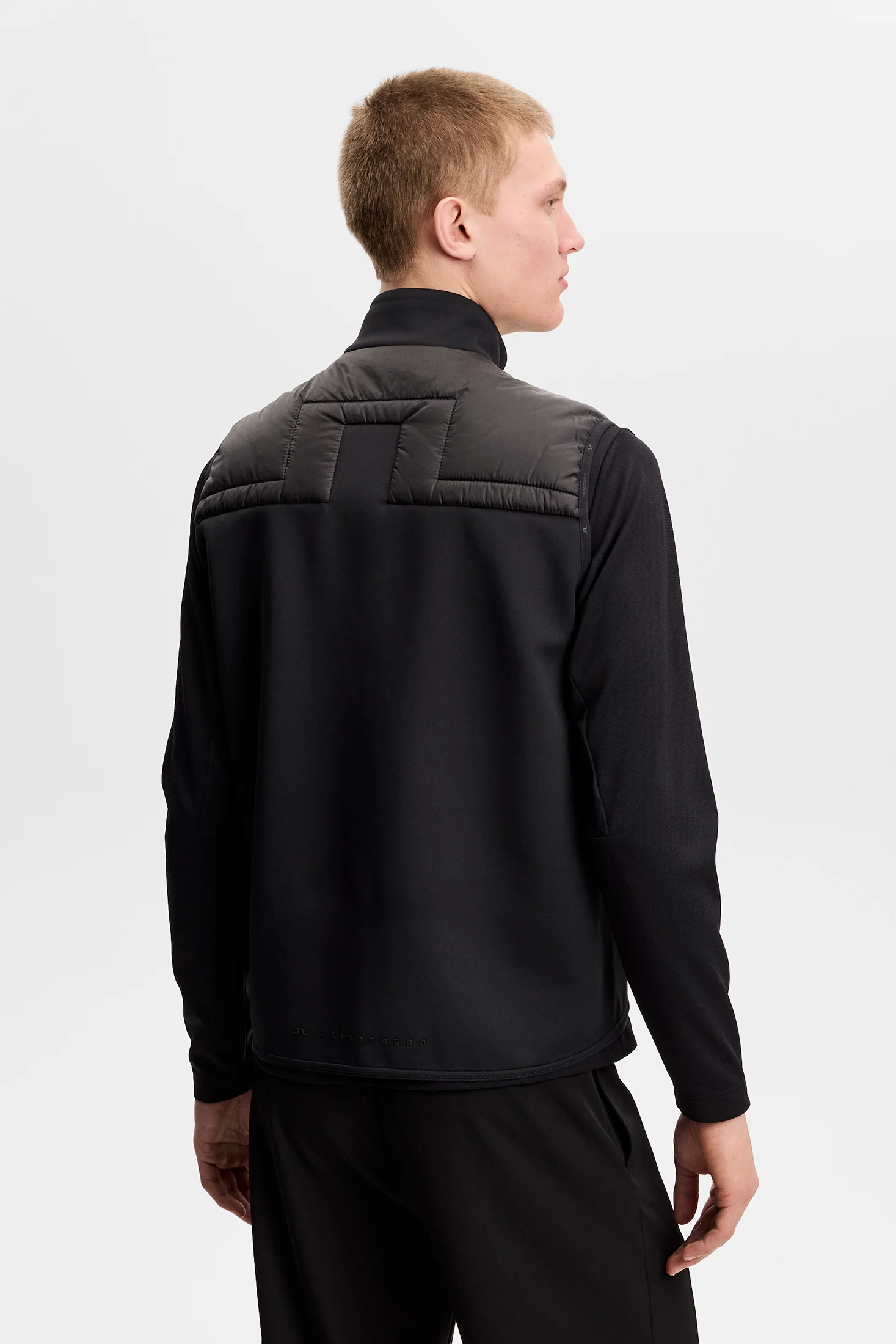 Heyden Quilt Hybrid Vest / Black - Image 3