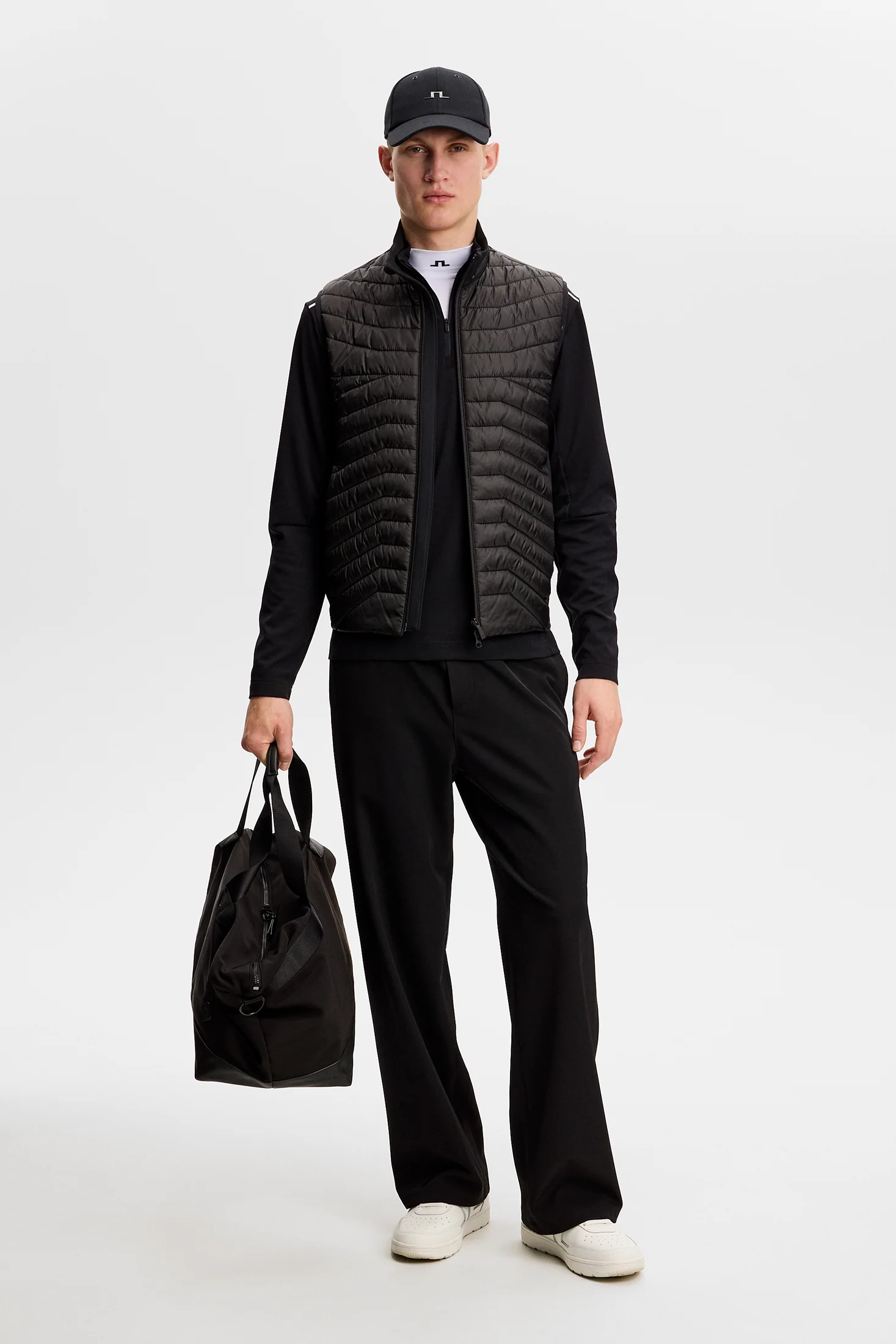 Heyden Quilt Hybrid Vest / Black - Image 4