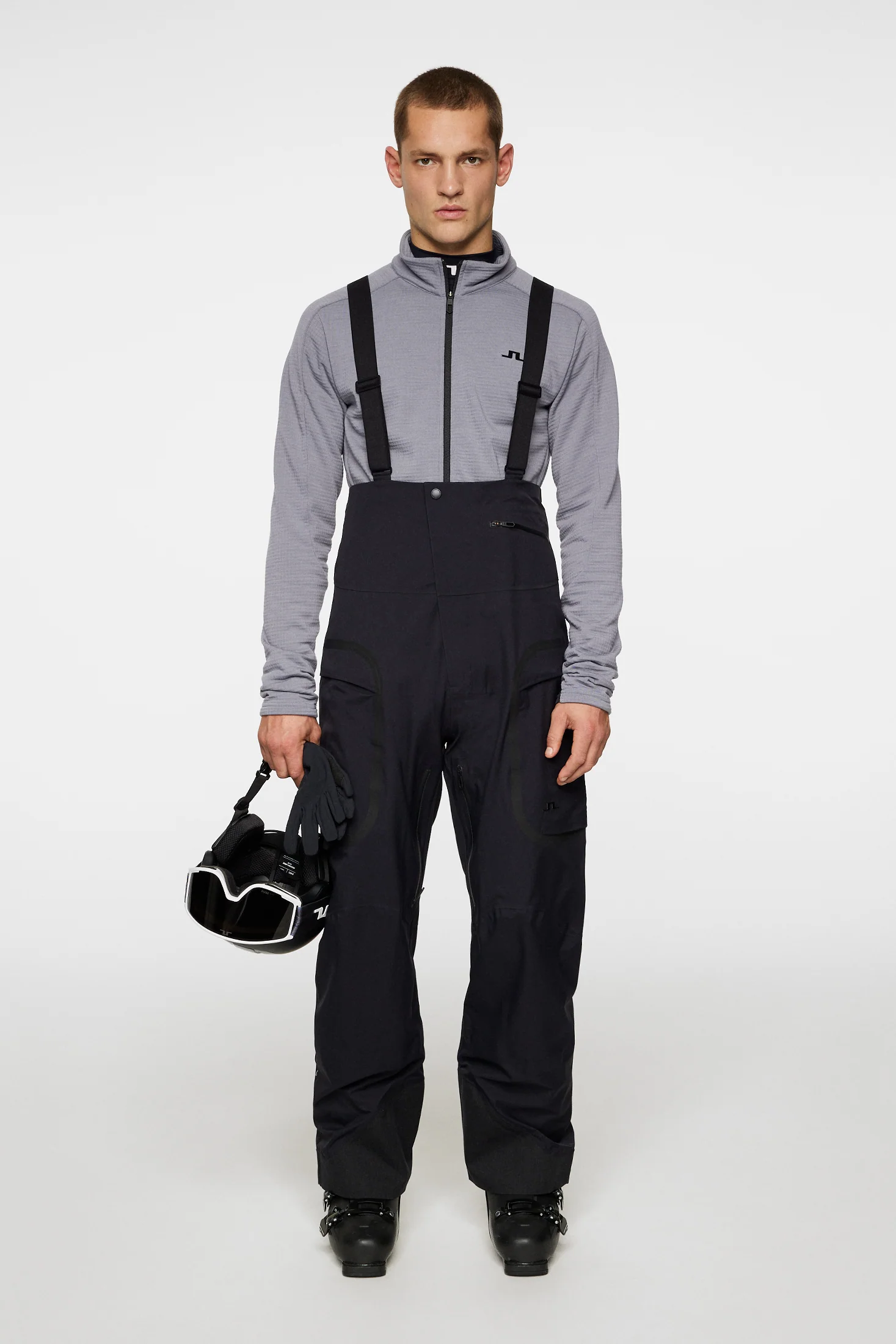 High Grounds Shell Bib Pants / Black - Image 4