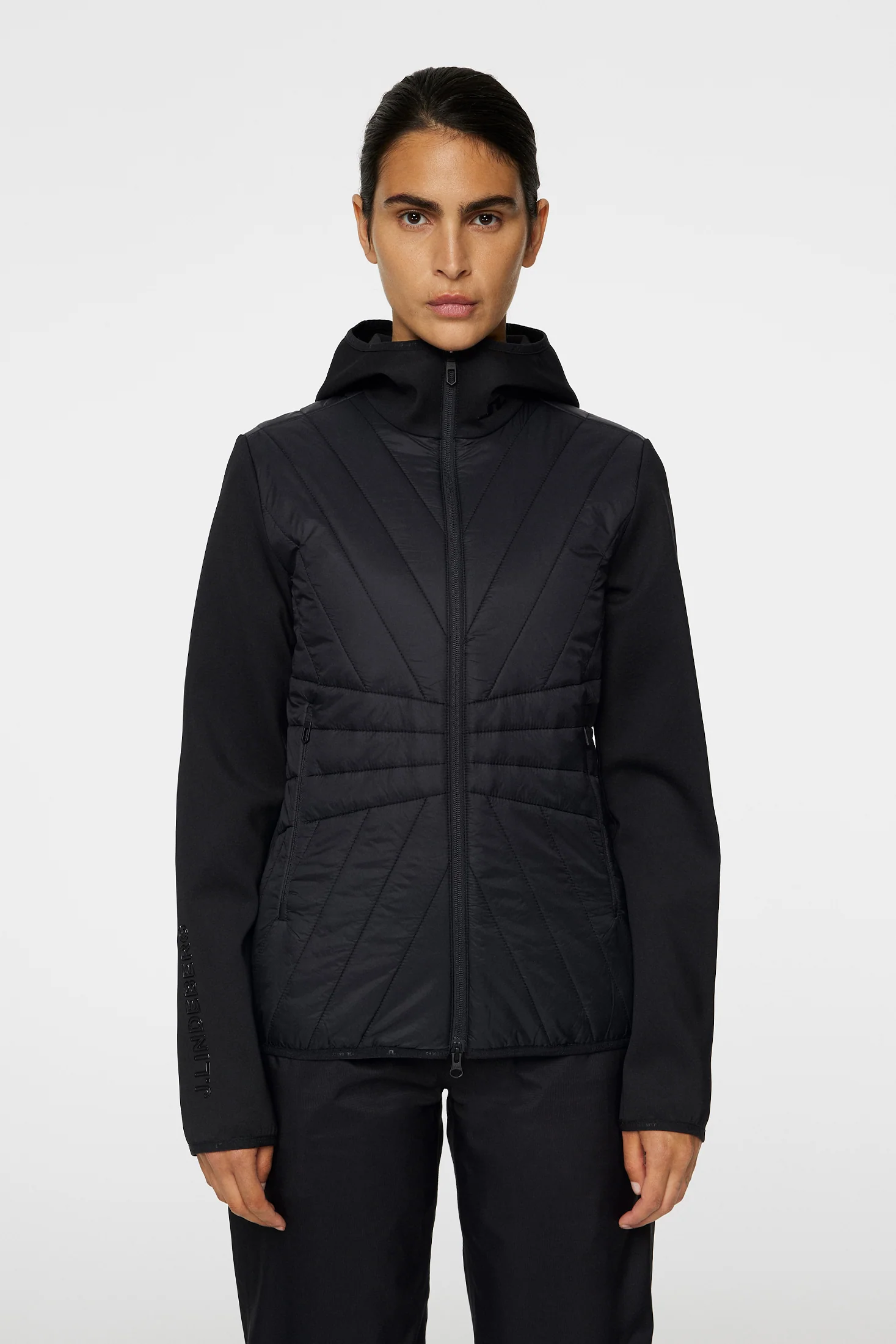 Holma Quilt Hybrid Hood / Black - Image 2