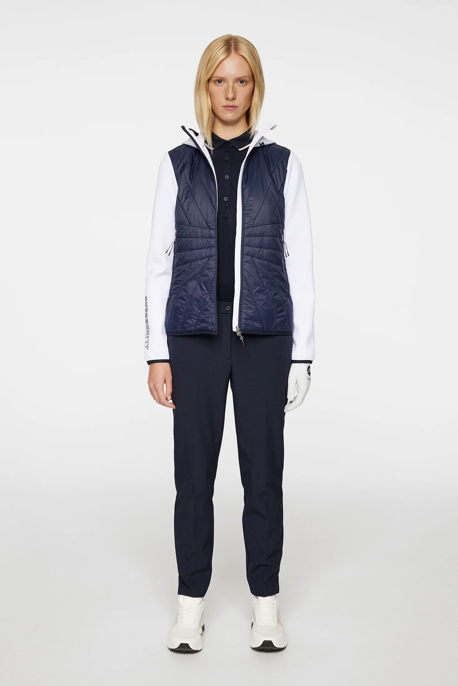 Holma Quilt Hybrid Hood / JL Navy - Image 4