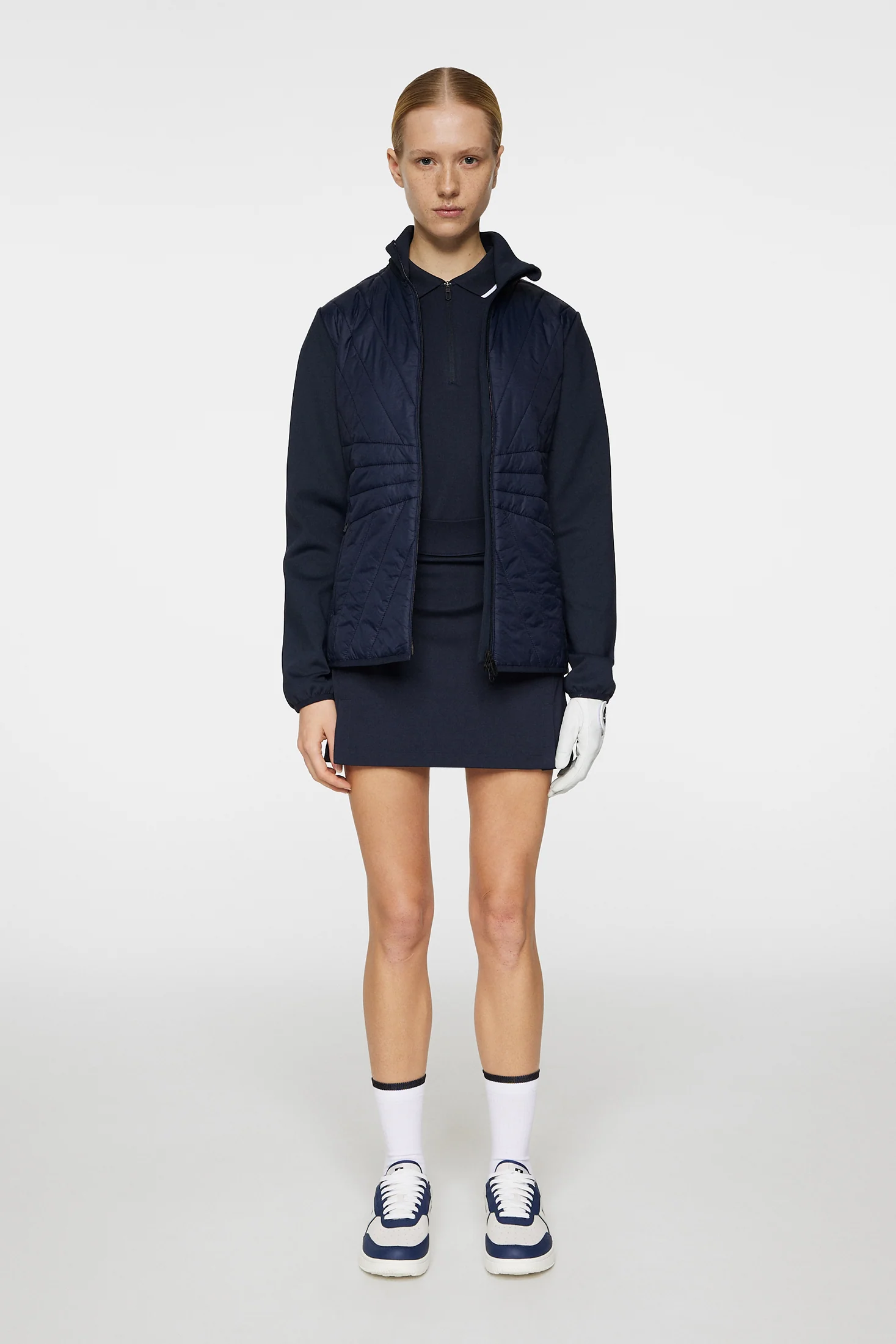 Holma Quilt Hybrid Jacket / JL Navy - Image 5