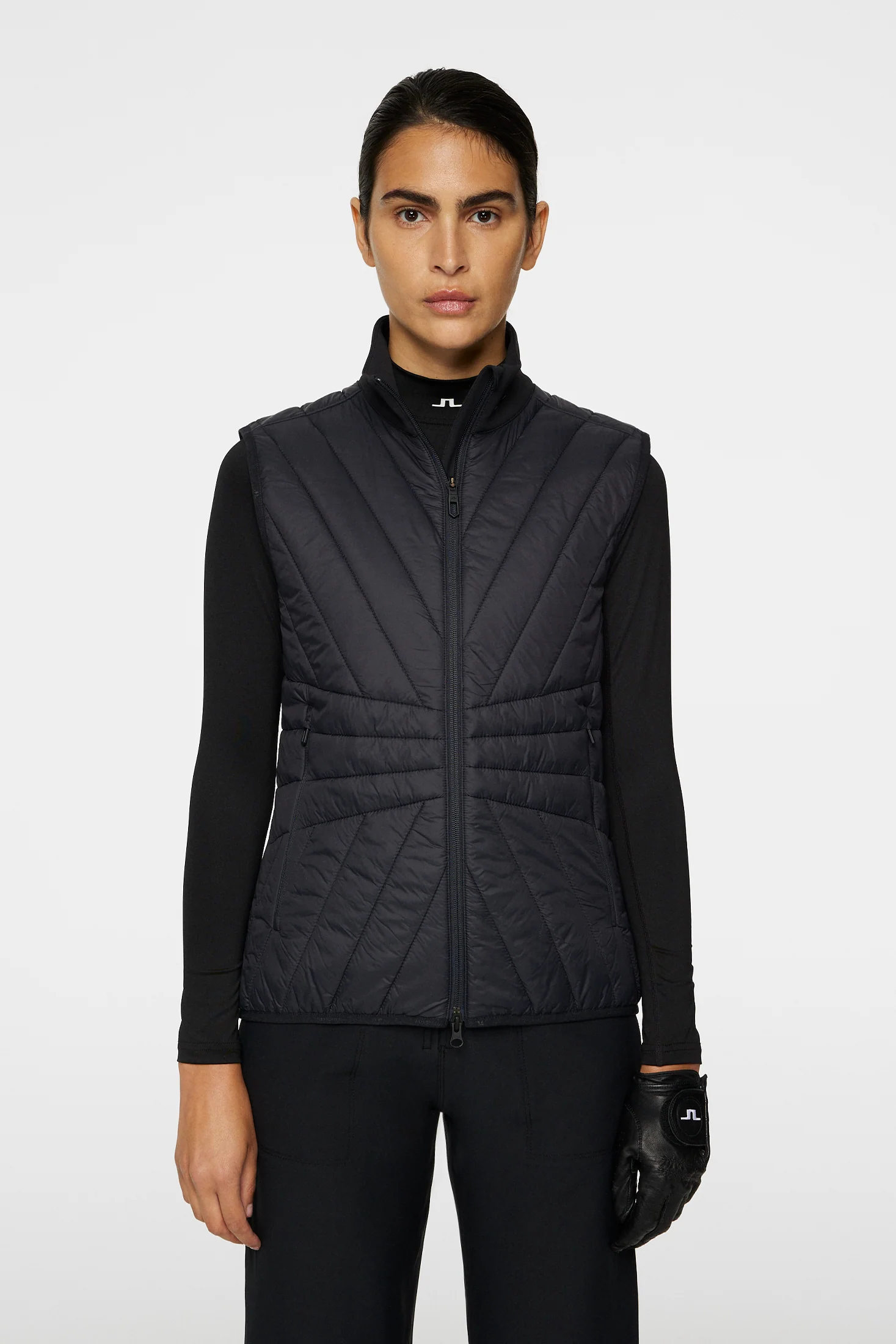 Holma Quilt Hybrid Vest / Black - Image 3