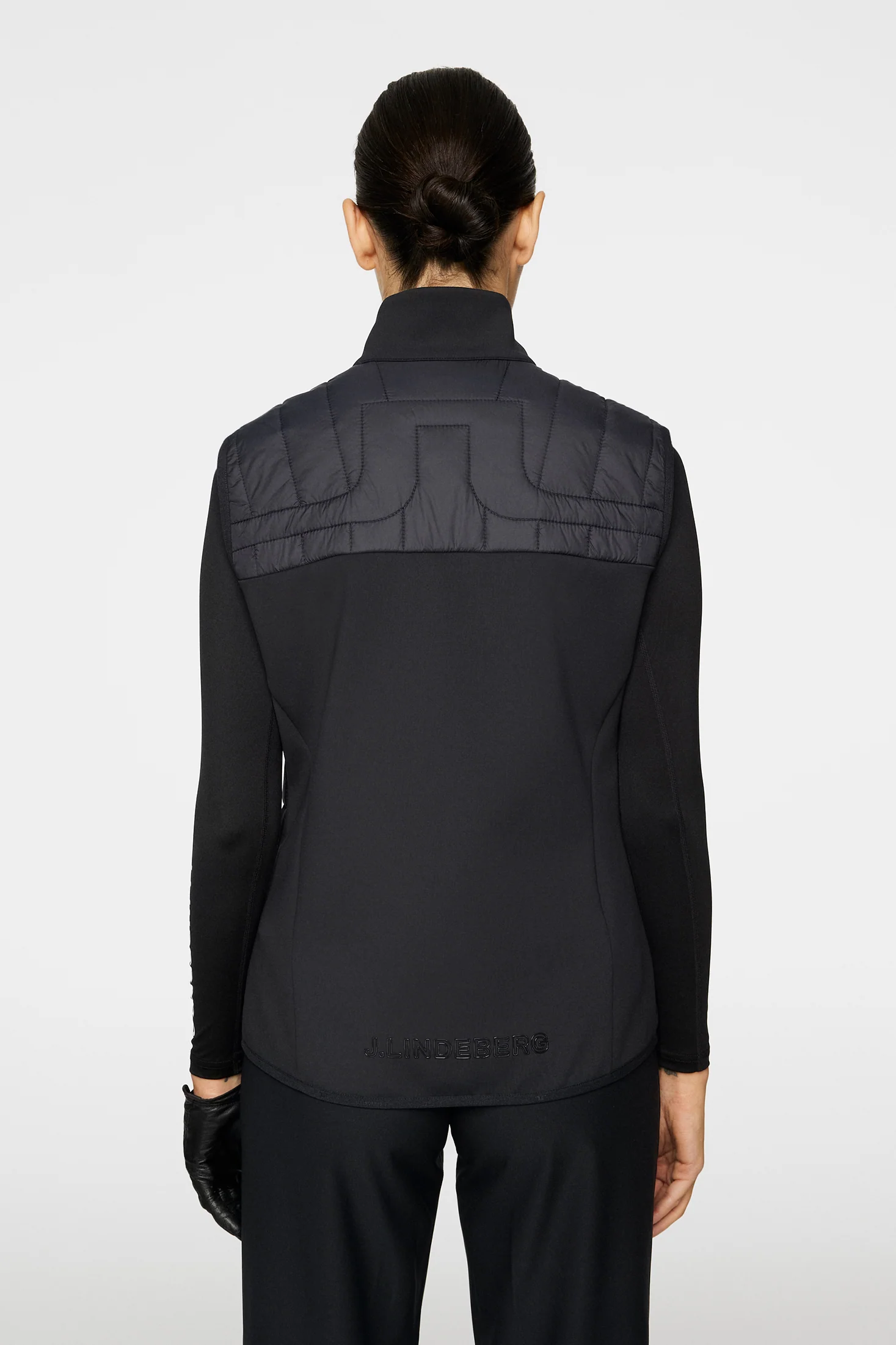 Holma Quilt Hybrid Vest / Black - Image 4