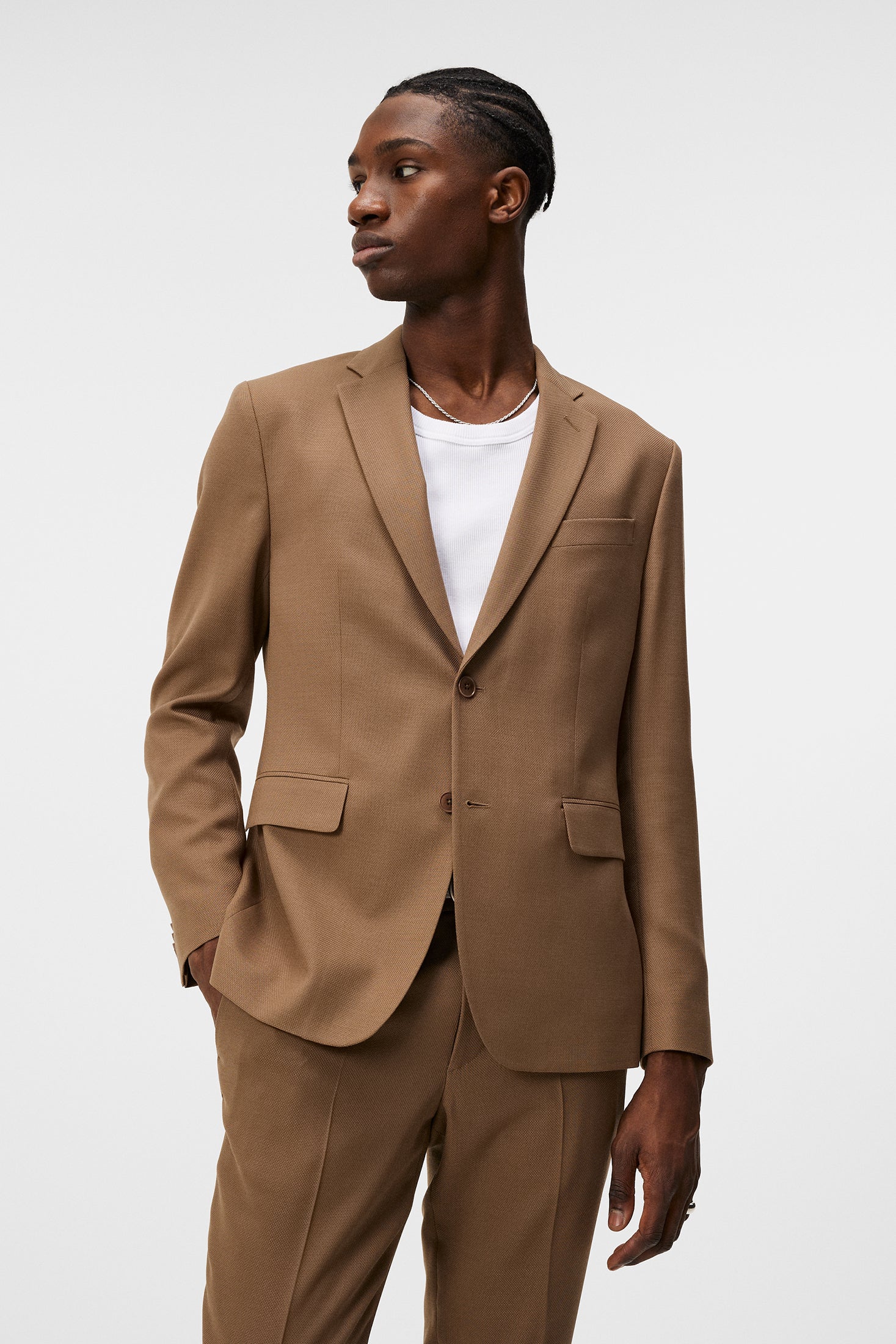 Hopper U Active Hopsack Blazer / Walnut - Image 2