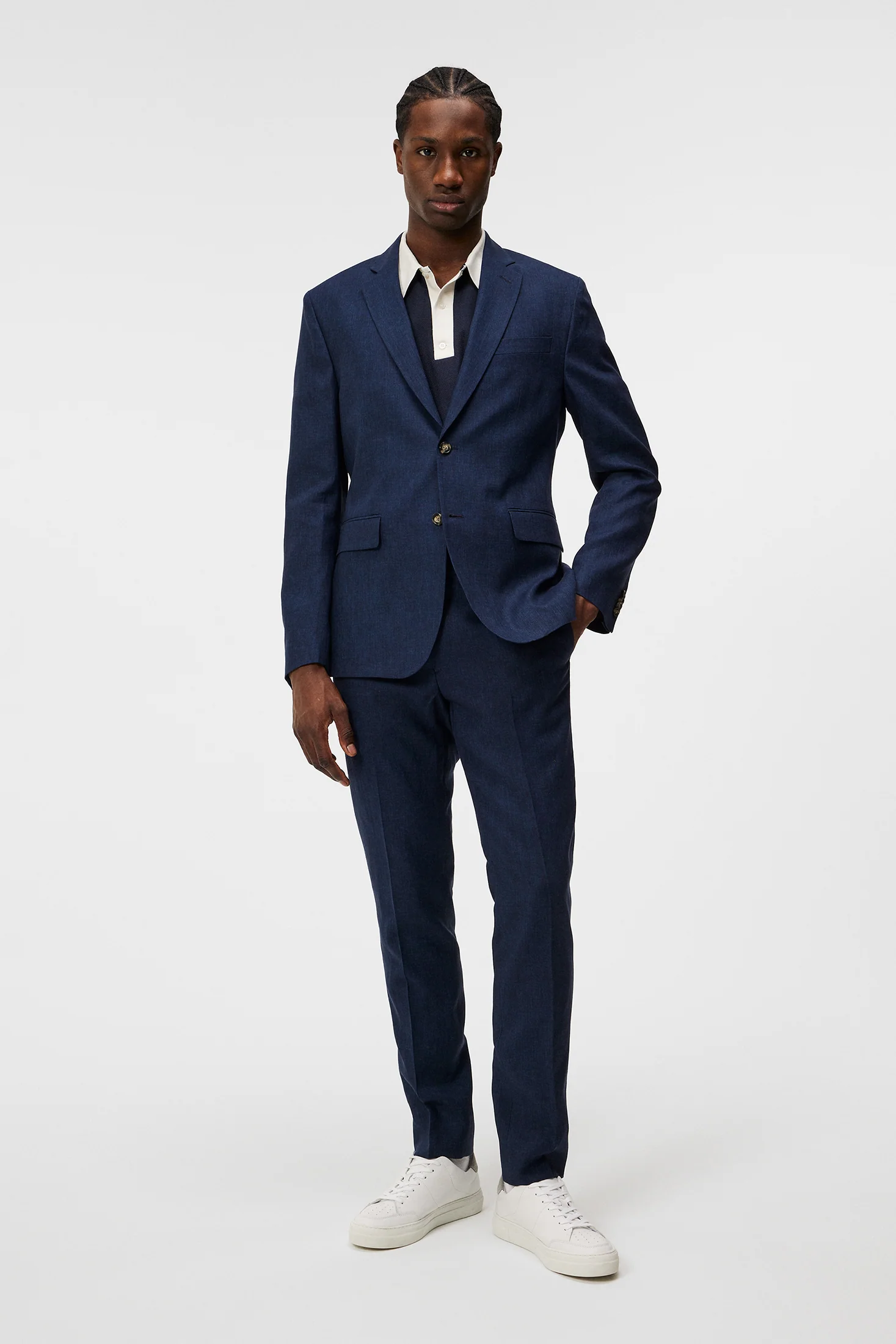 Hopper U Super Linen Blazer / JL Navy - Image 4