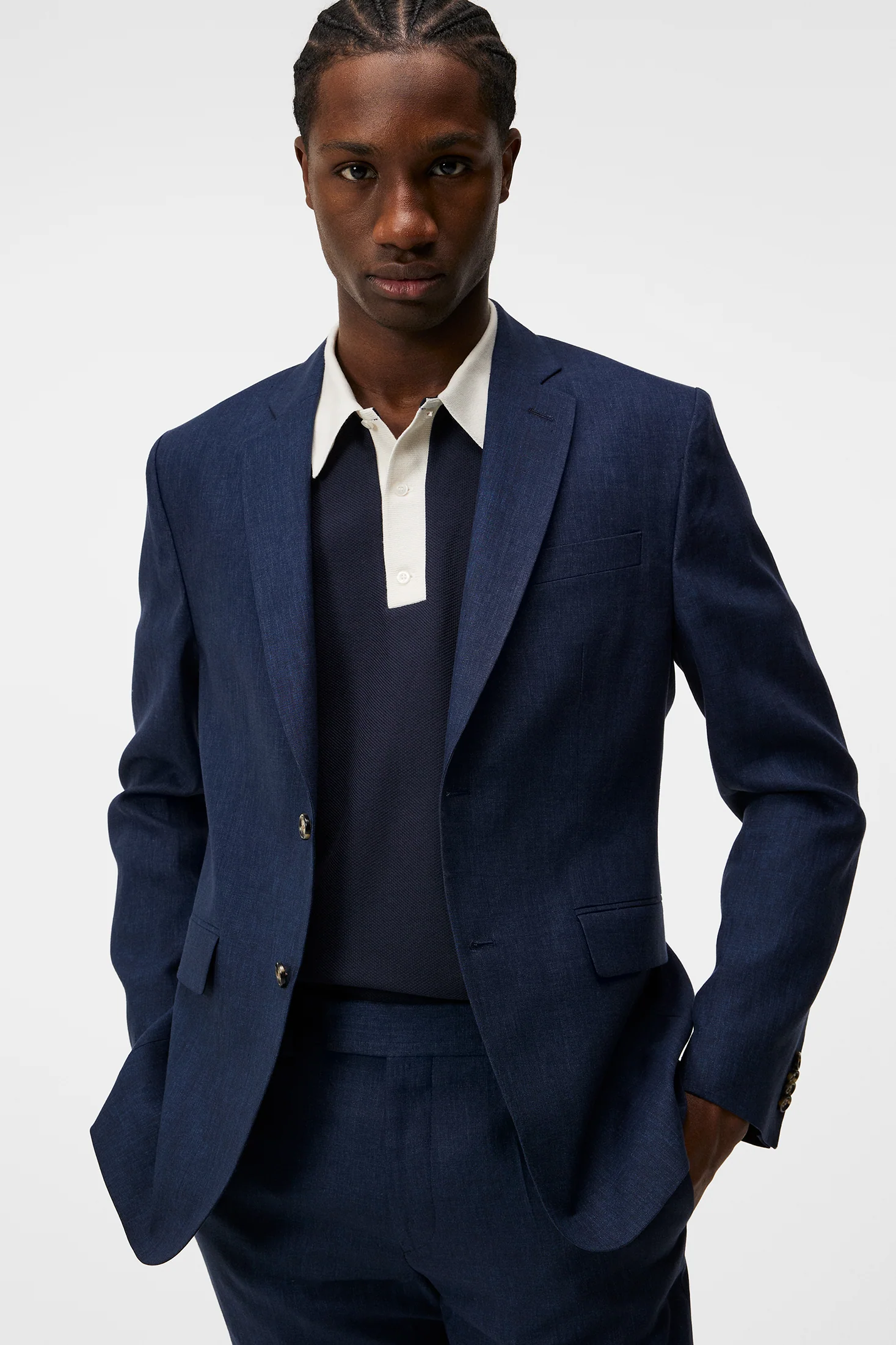 Hopper U Super Linen Blazer / JL Navy - Image 5