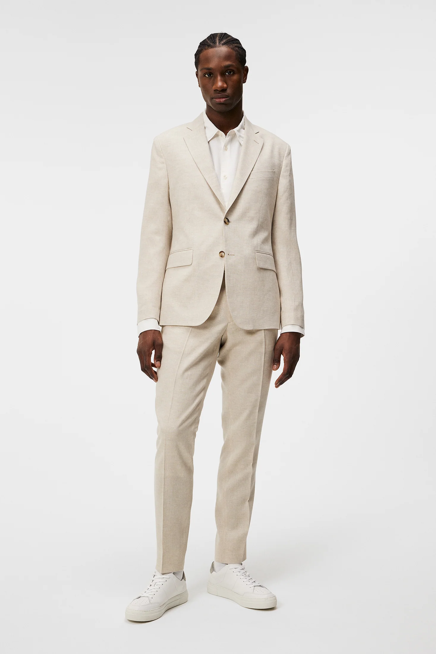 Hopper U Super Linen Blazer / Moonbeam - Image 4